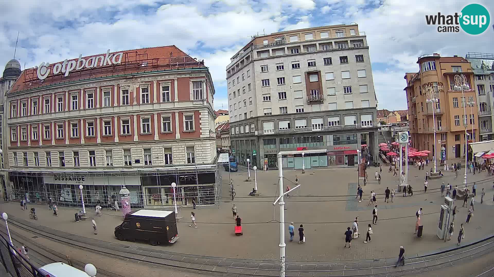 Zagreb webcam Ban Jelacica Platz | Kroatien