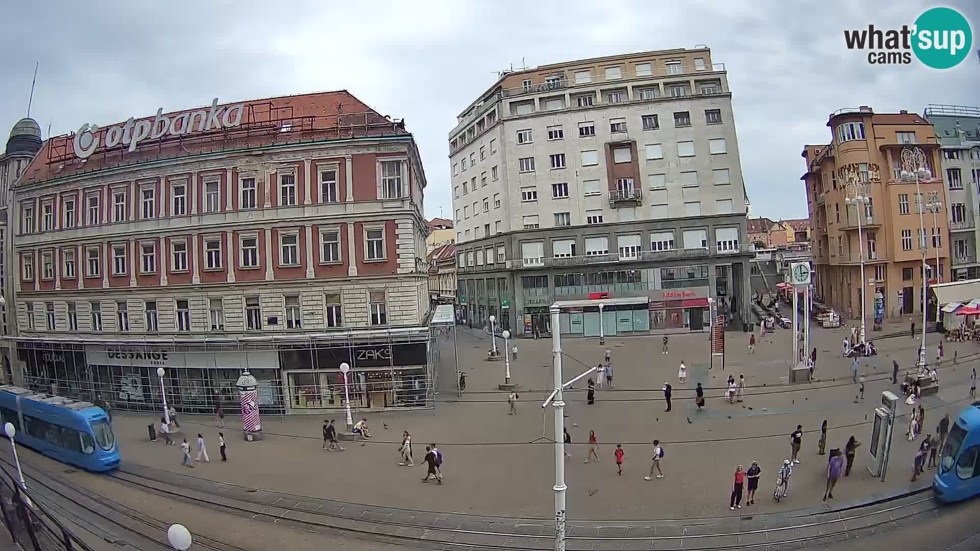 Zagreb webcam Ban Jelacica Platz | Kroatien