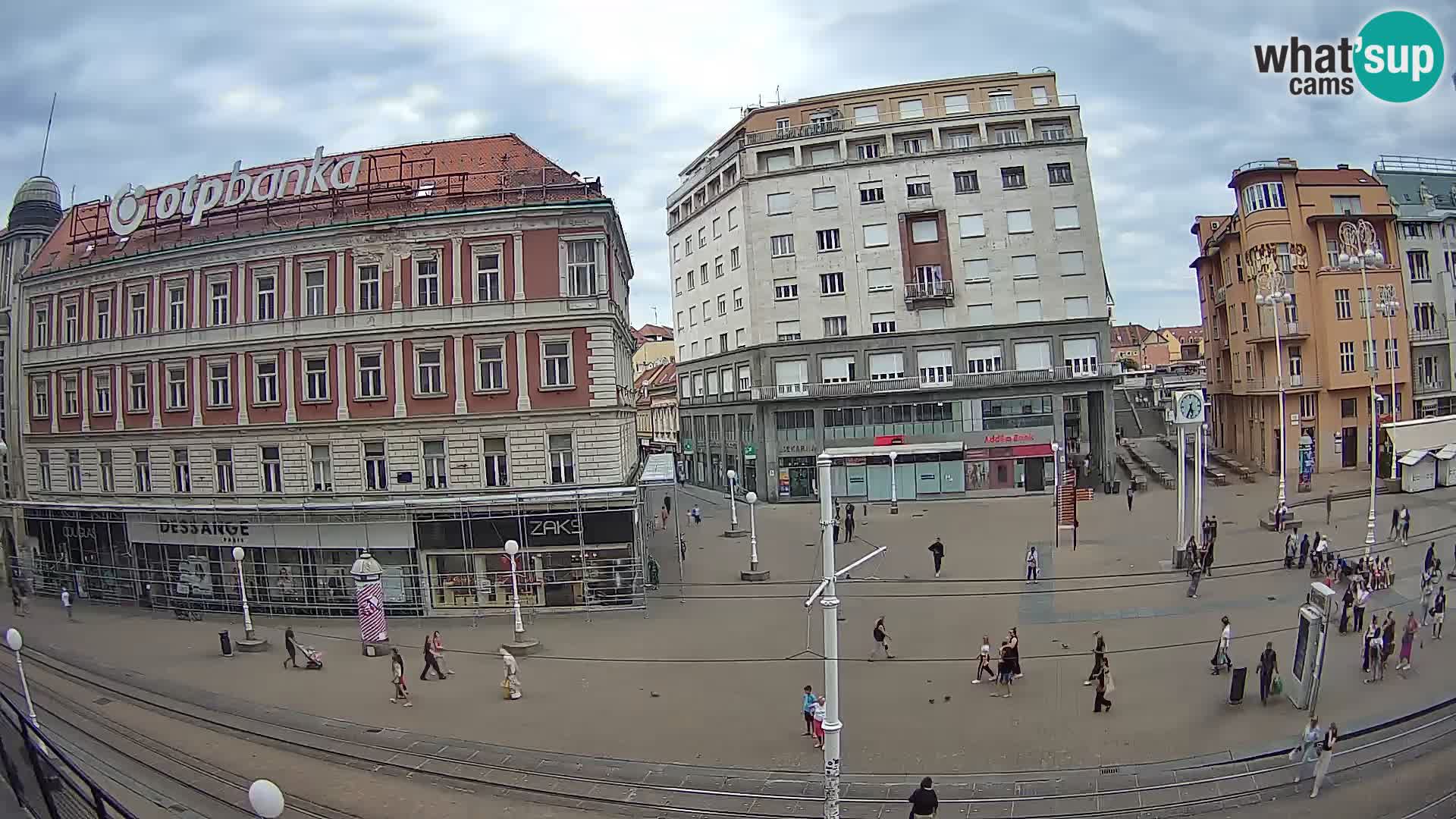 Webcam Zagreb Bana Jelačića square | Croatia