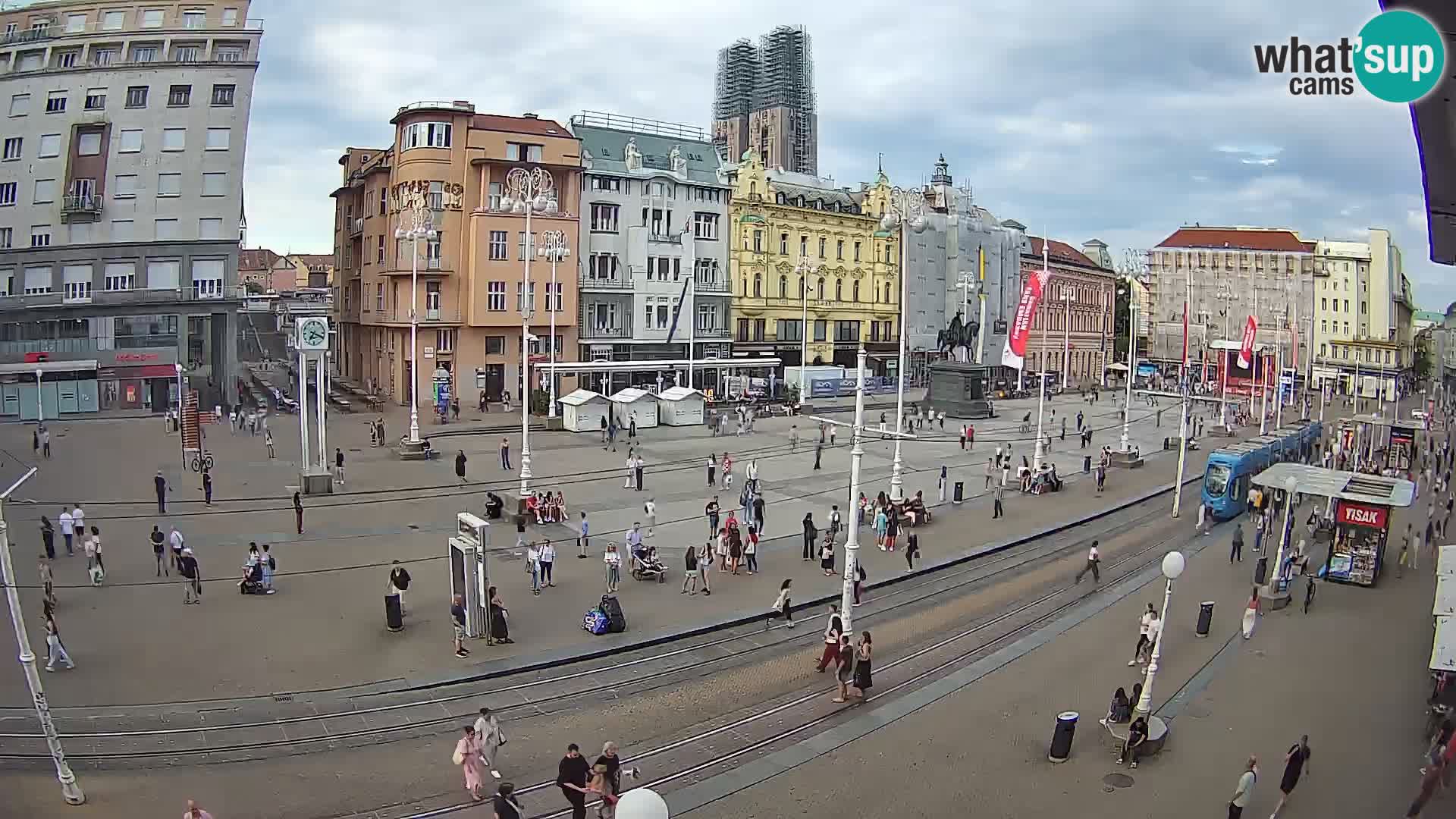 Webcam Zagreb Bana Jelačića square | Croatia
