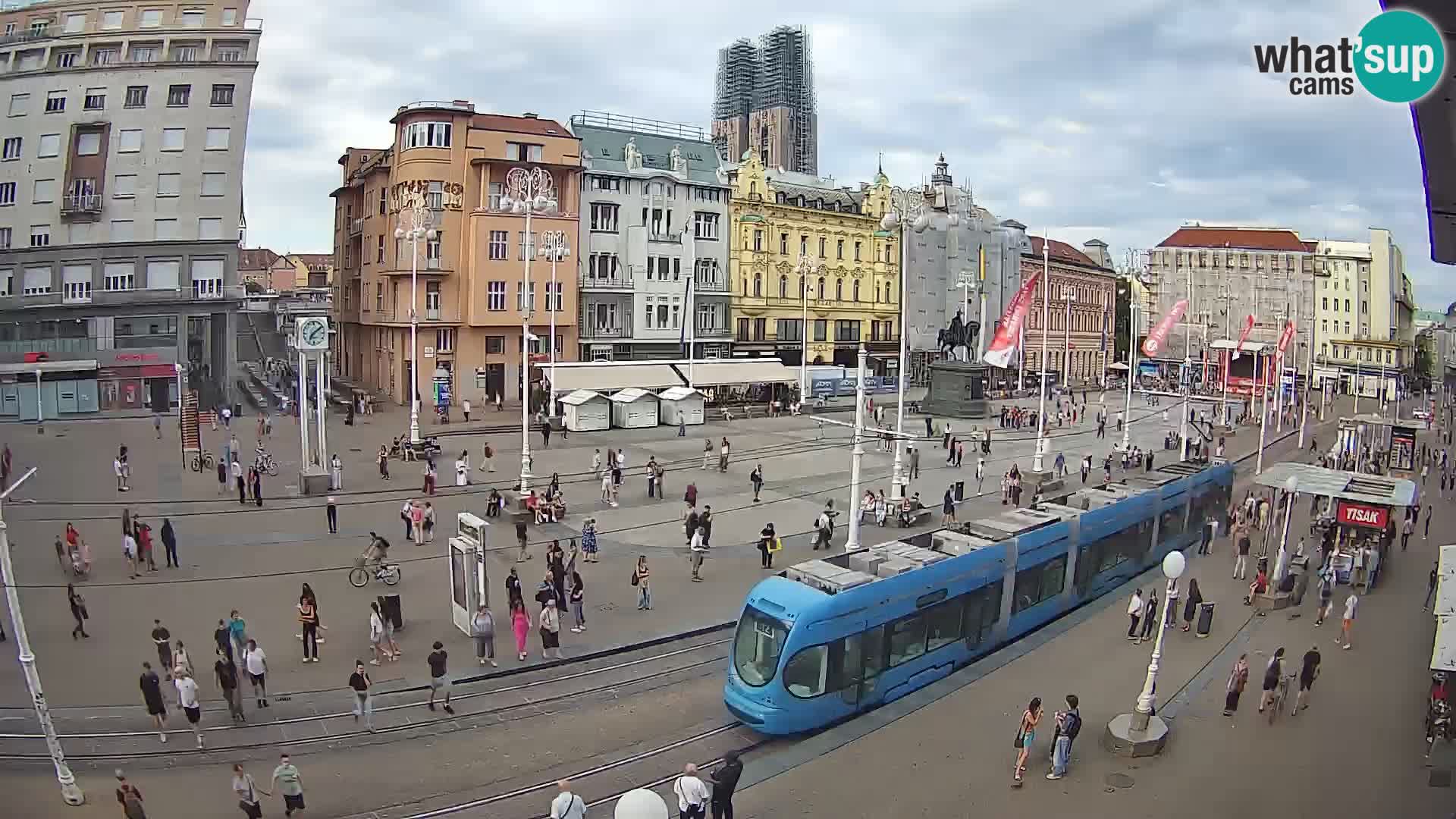 Live Cam Zagreb Ban Jelačić place | Croatie