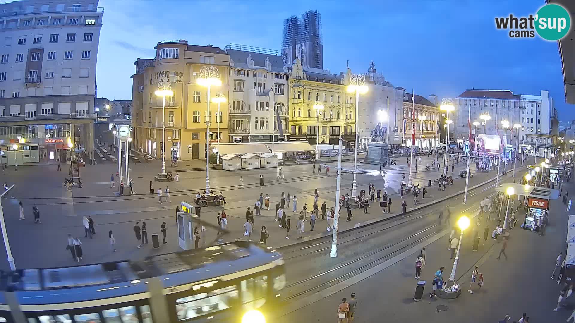 Webcam Zagreb Bana Jelačića square | Croatia