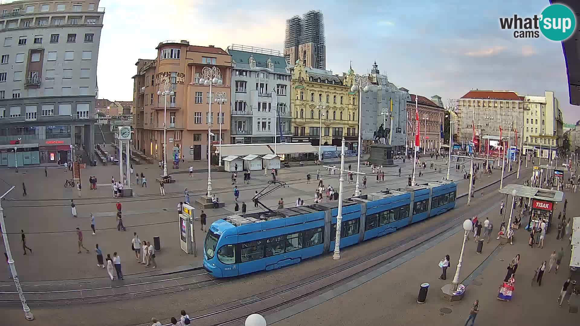 Live Cam Zagreb Ban Jelačić place | Croatie