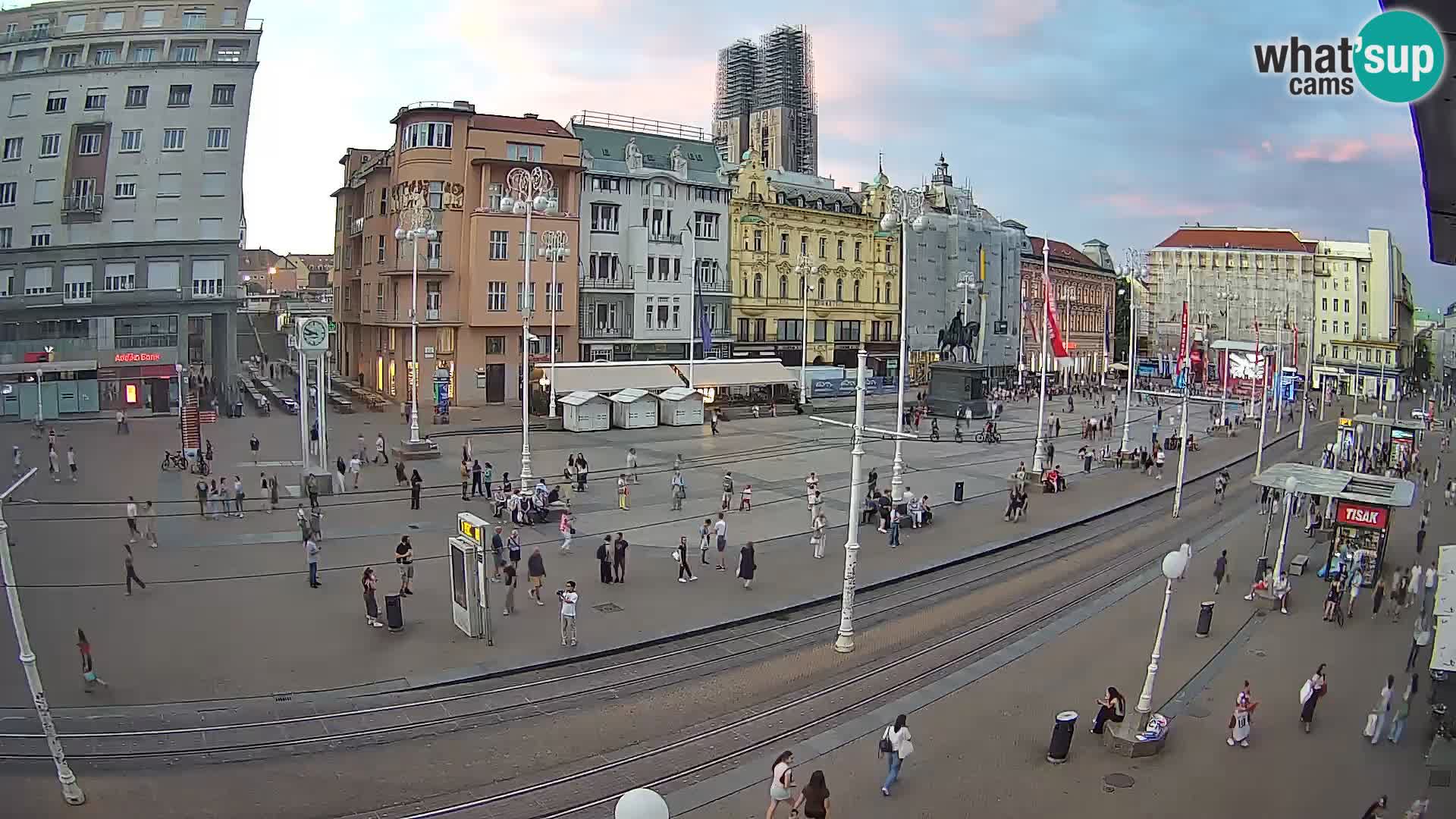 Webcam Zagreb Bana Jelačića square | Croatia