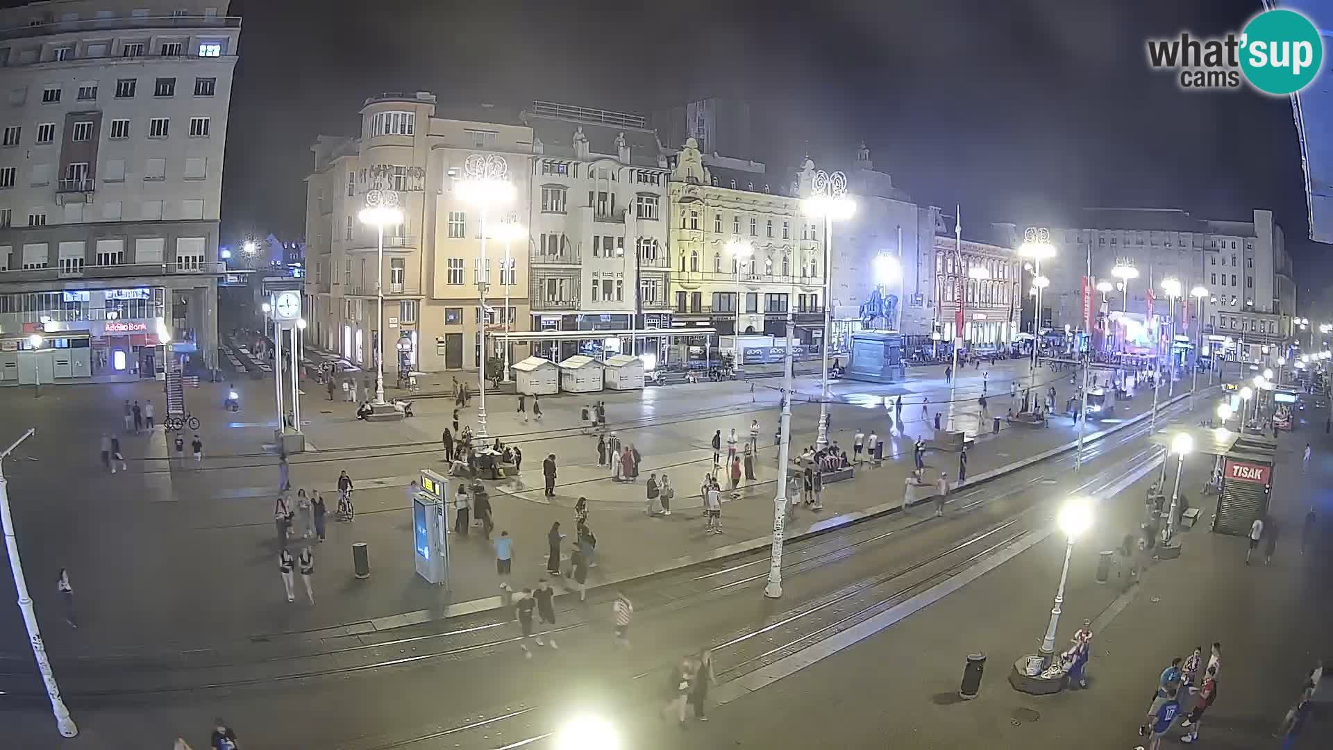Webcam Zagreb Bana Jelačića square | Croatia