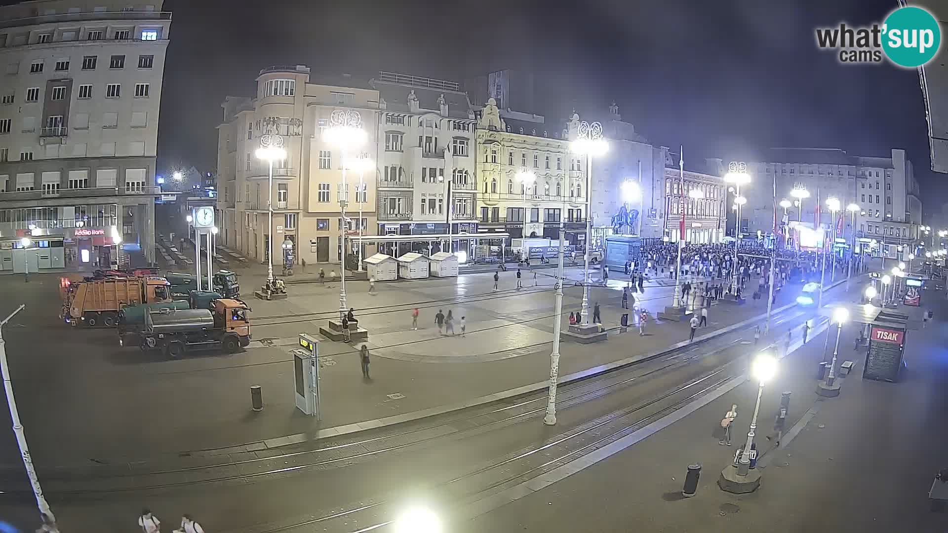 Webcam Zagreb Bana Jelačića square | Croatia