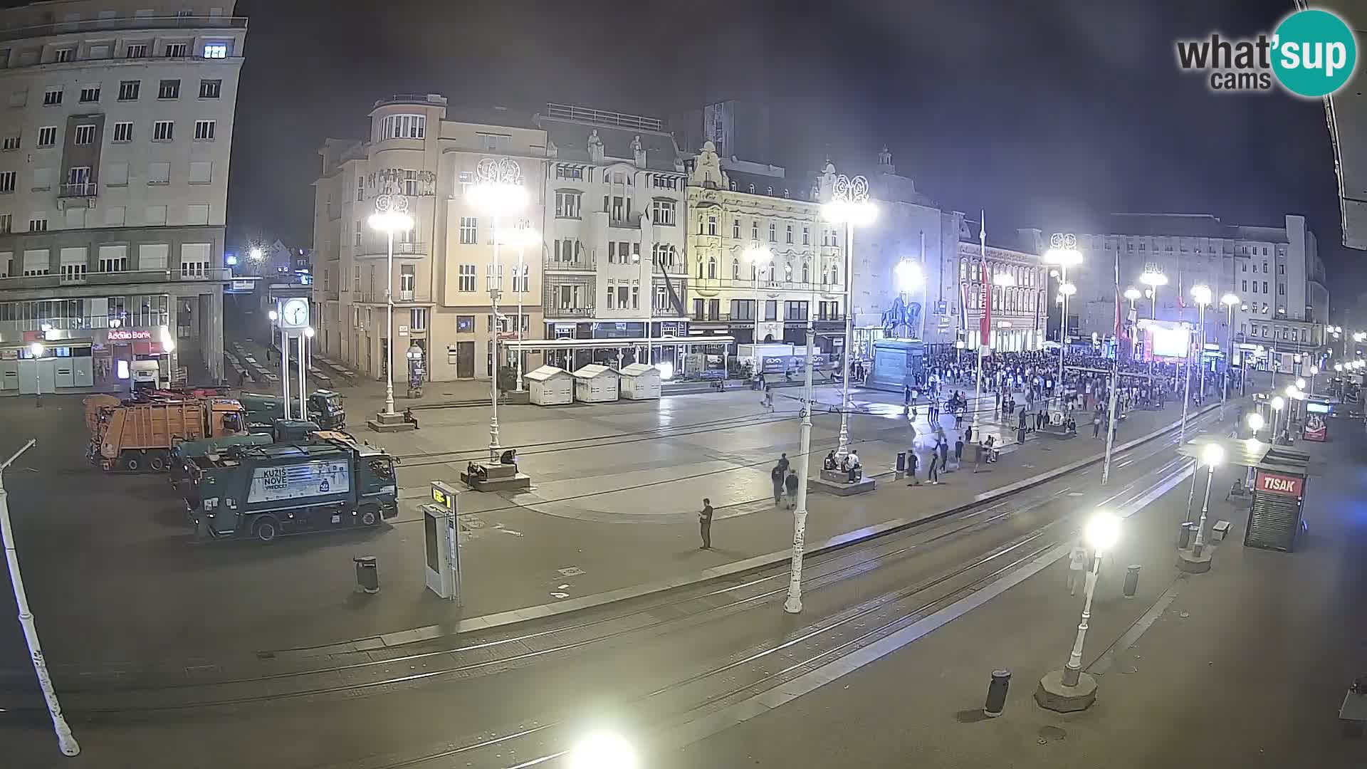 Webcam Zagreb Bana Jelačića square | Croatia