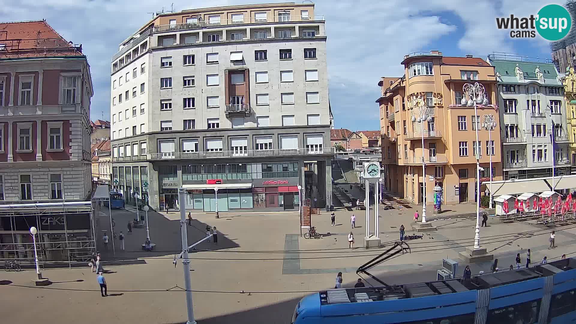 Webcam Zagreb Bana Jelačića square | Croatia