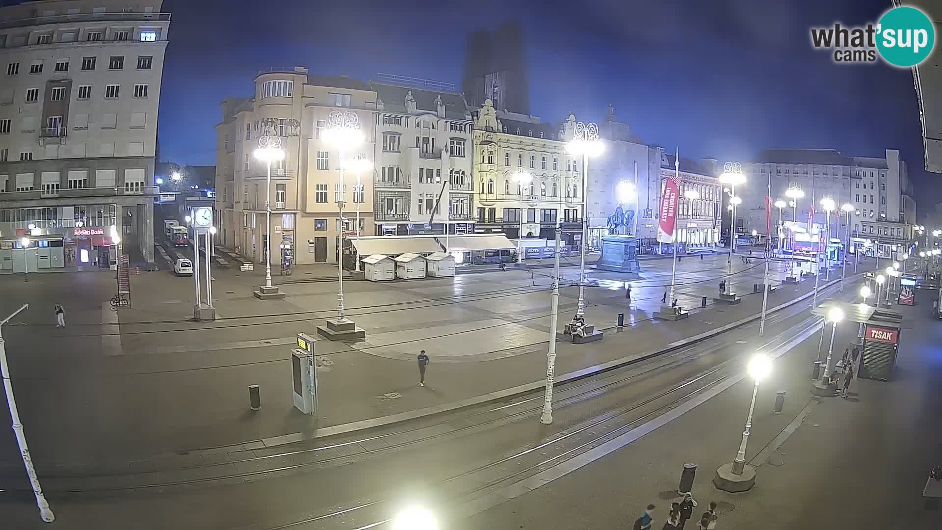 Webcam Zagreb Bana Jelačića square | Croatia