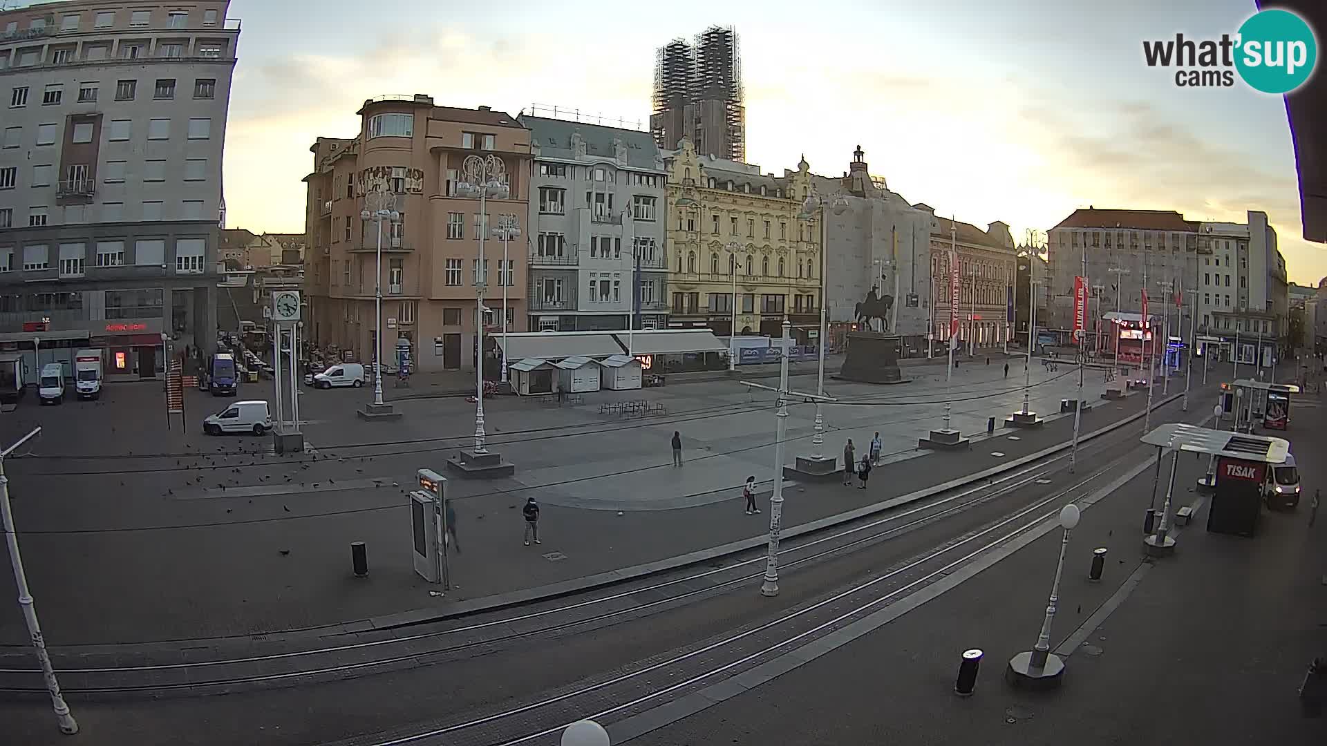 Webcam Zagabria Ban Jelacic piazza | Croazia