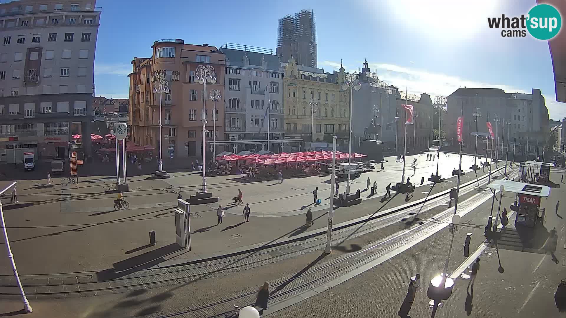 Webcam Zagabria Ban Jelacic piazza | Croazia