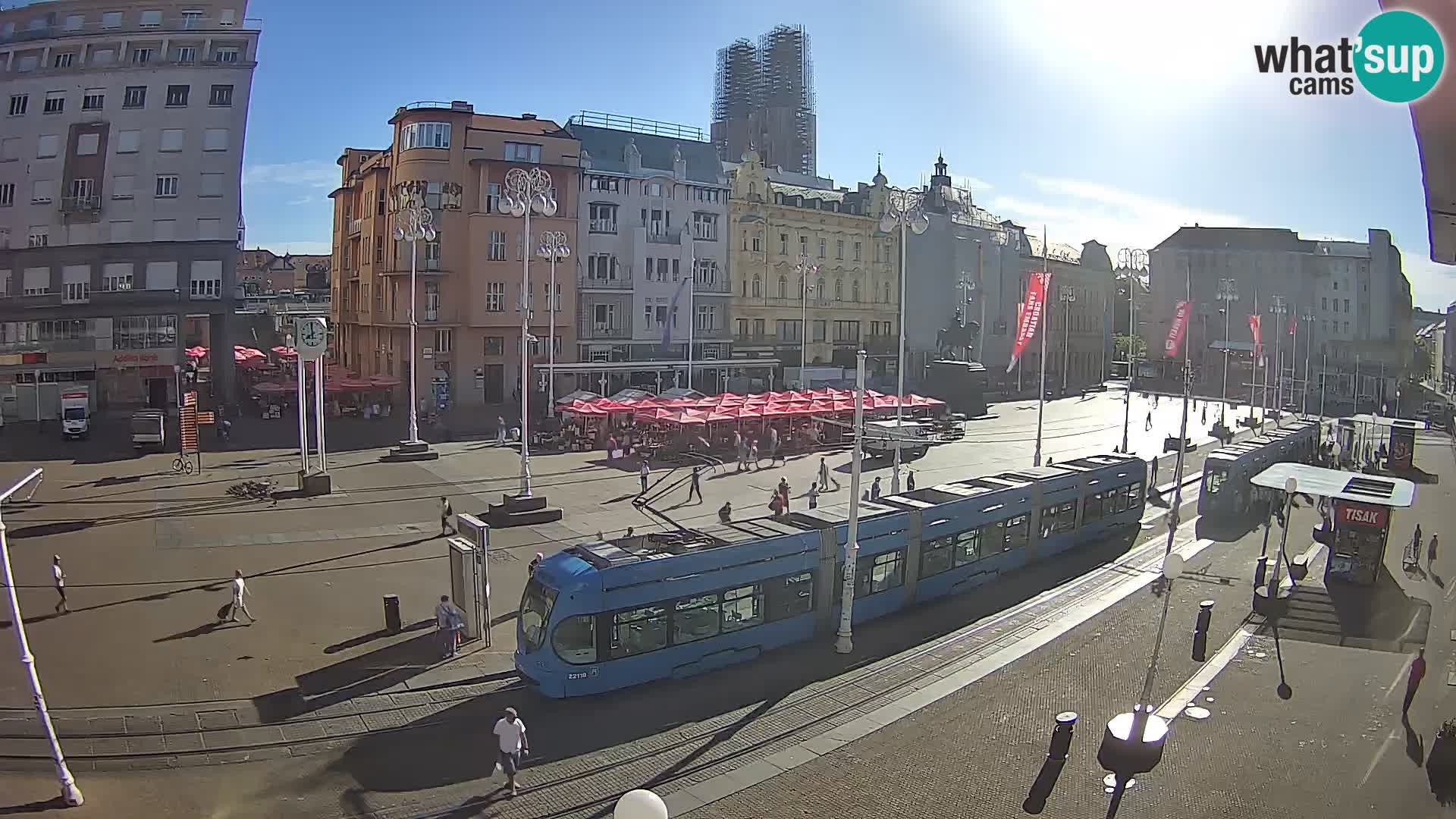 Webcam Zagabria Ban Jelacic piazza | Croazia