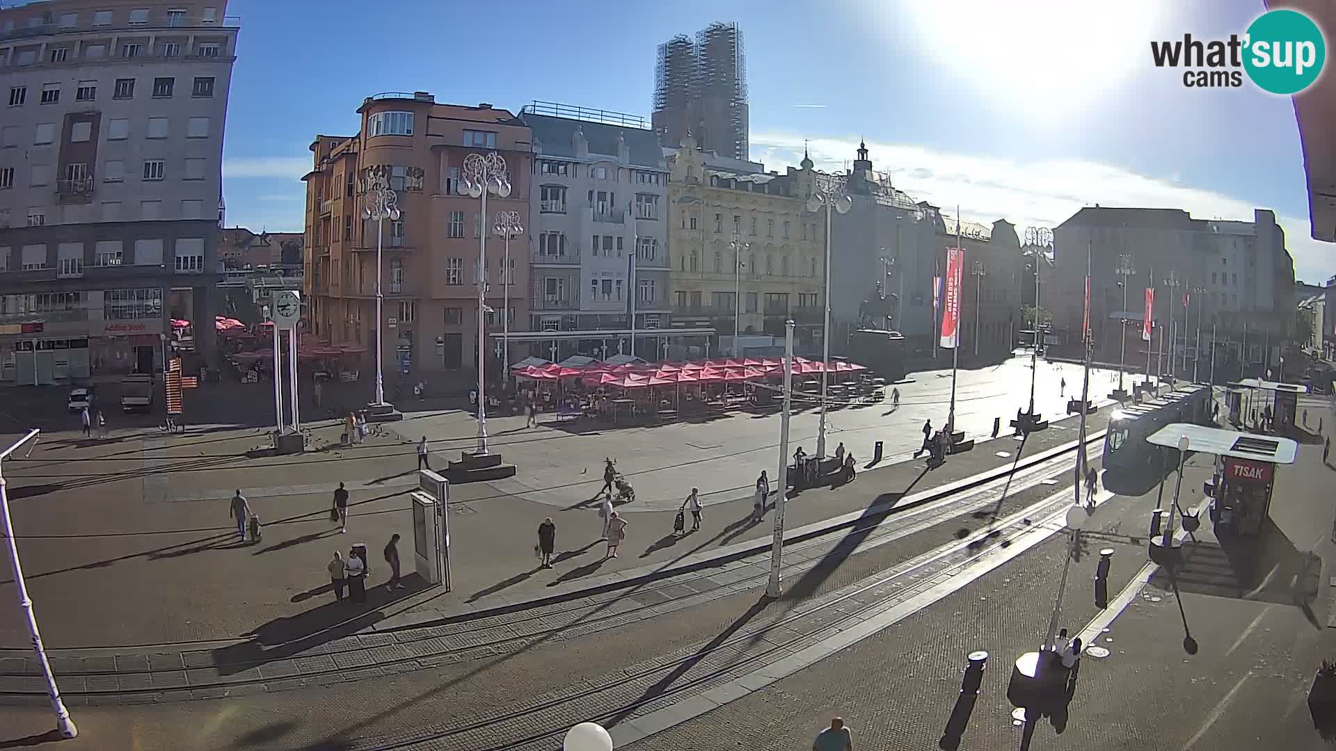 Webcam Zagabria Ban Jelacic piazza | Croazia