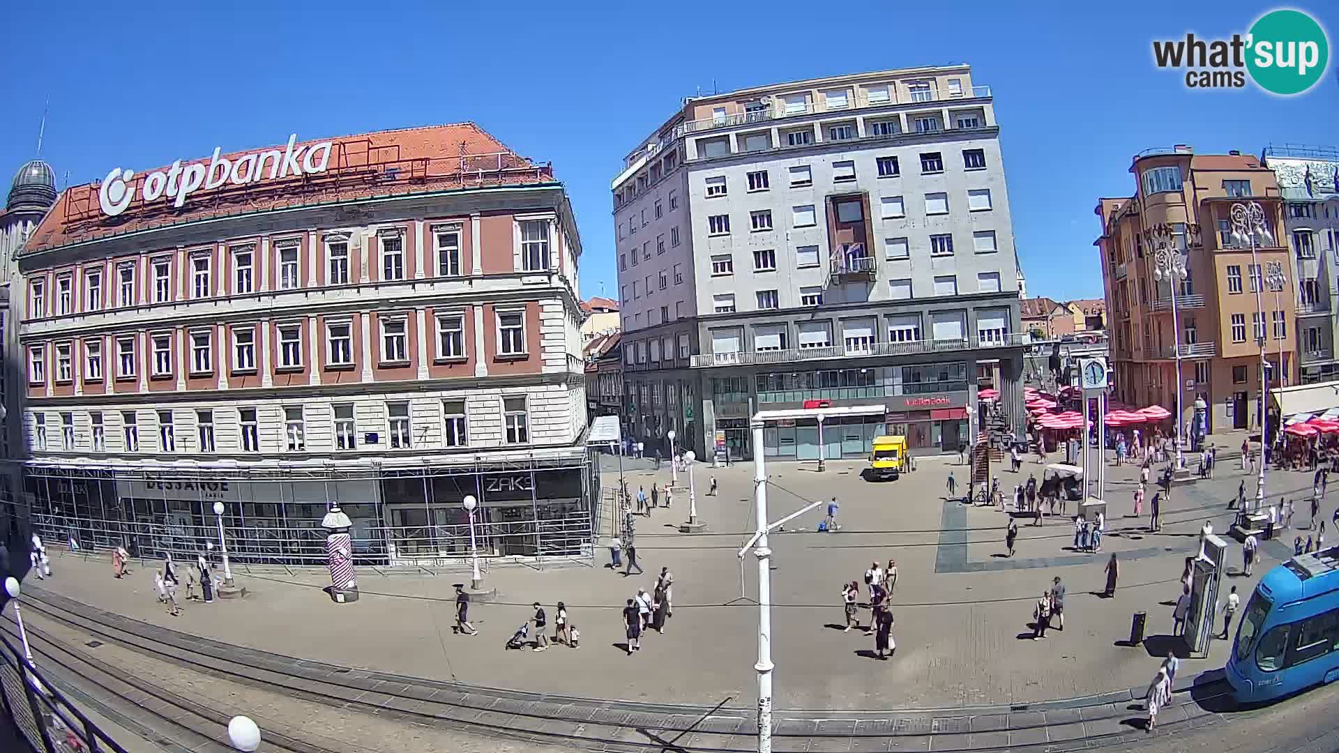 Zagreb live cam Bana Jelačića
