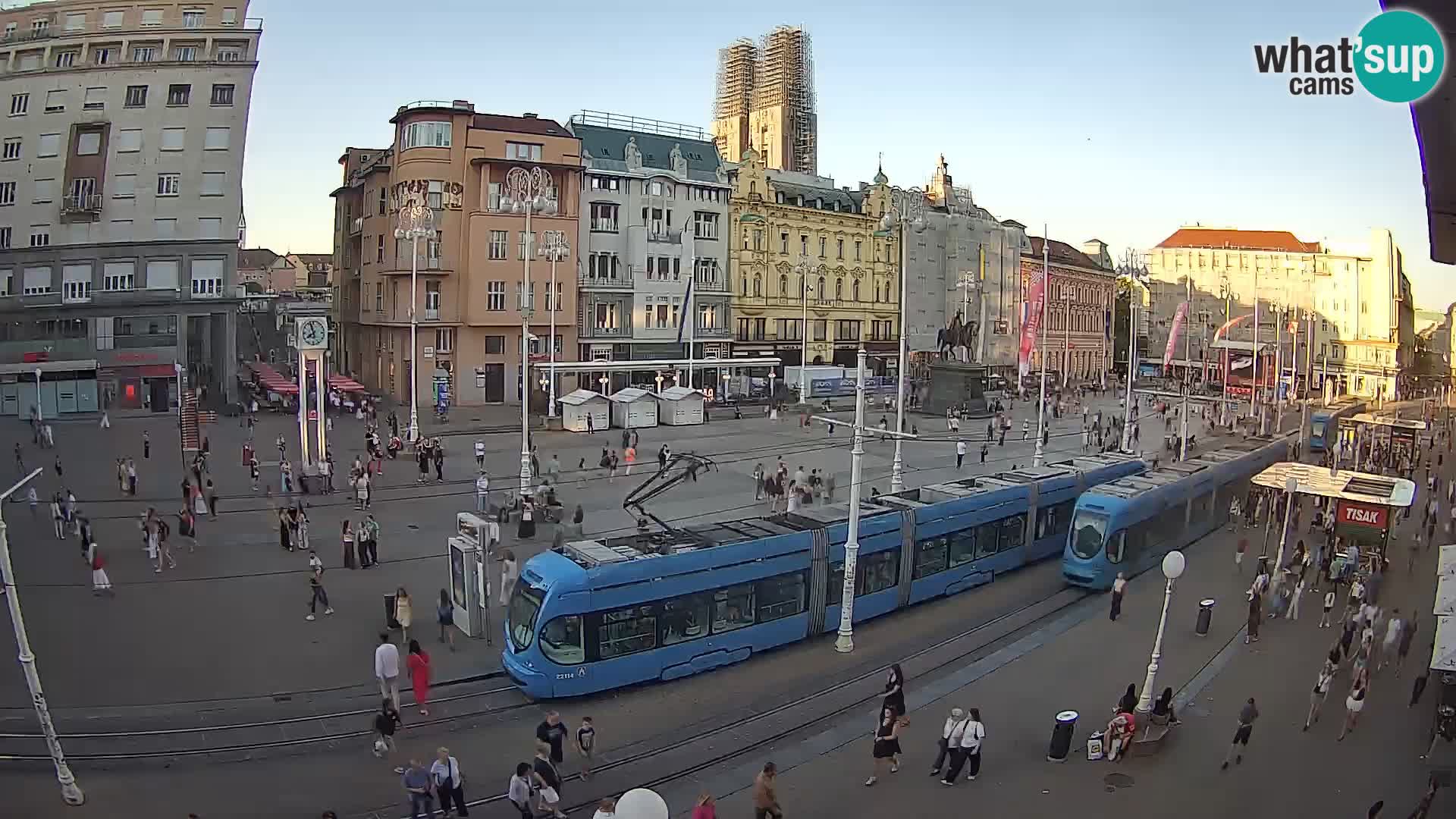 Webcam Zagabria Ban Jelacic piazza | Croazia