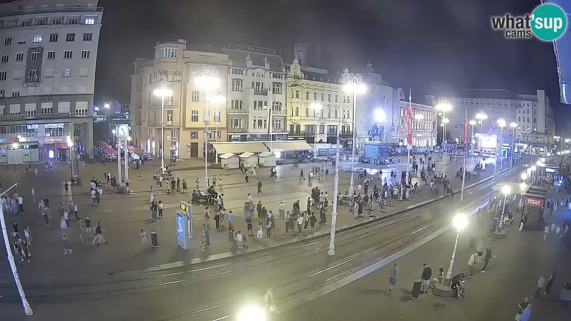 Webcam Zagreb Bana Jelačića square | Croatia