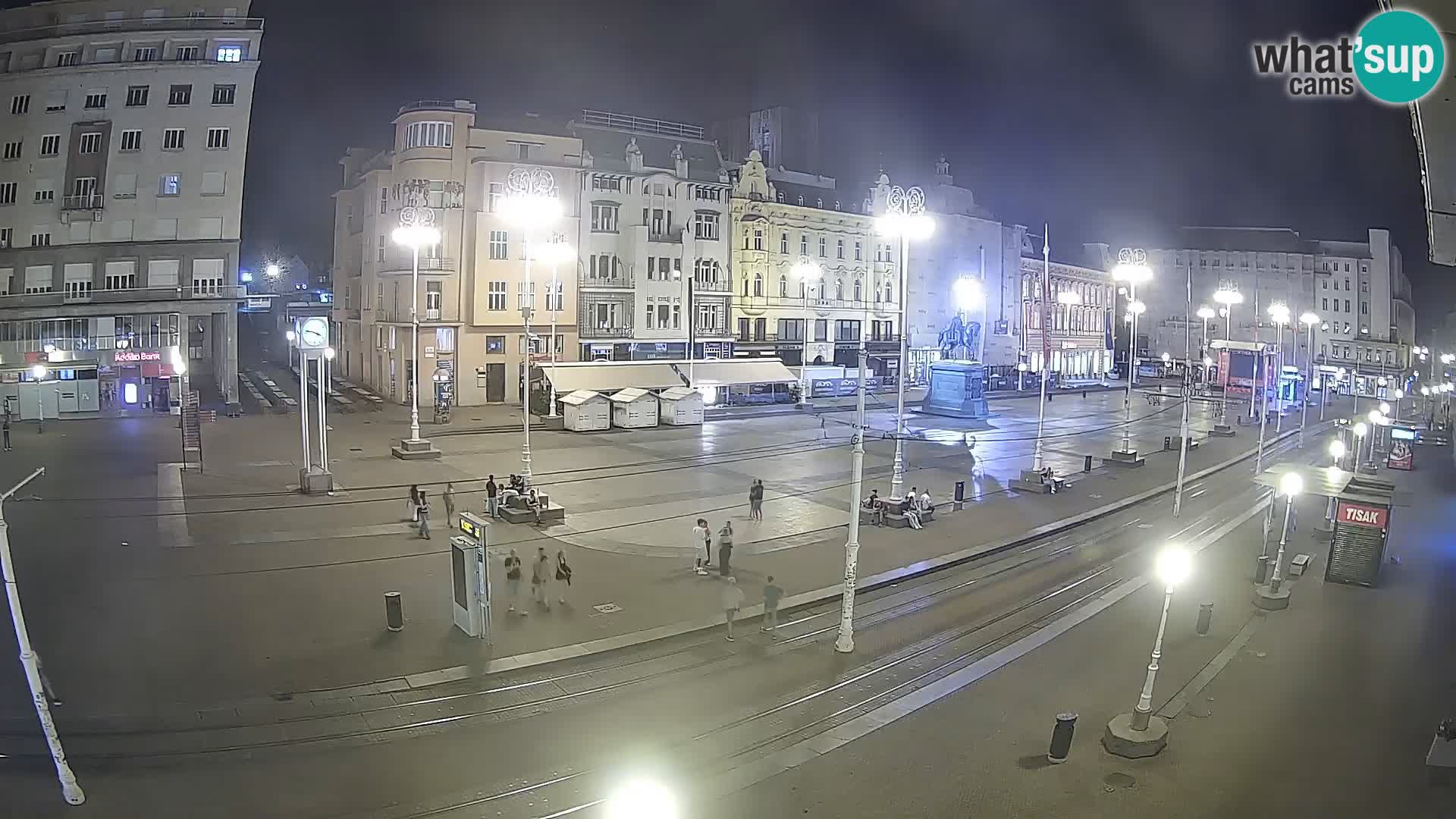 Webcam Zagreb Bana Jelačića square | Croatia