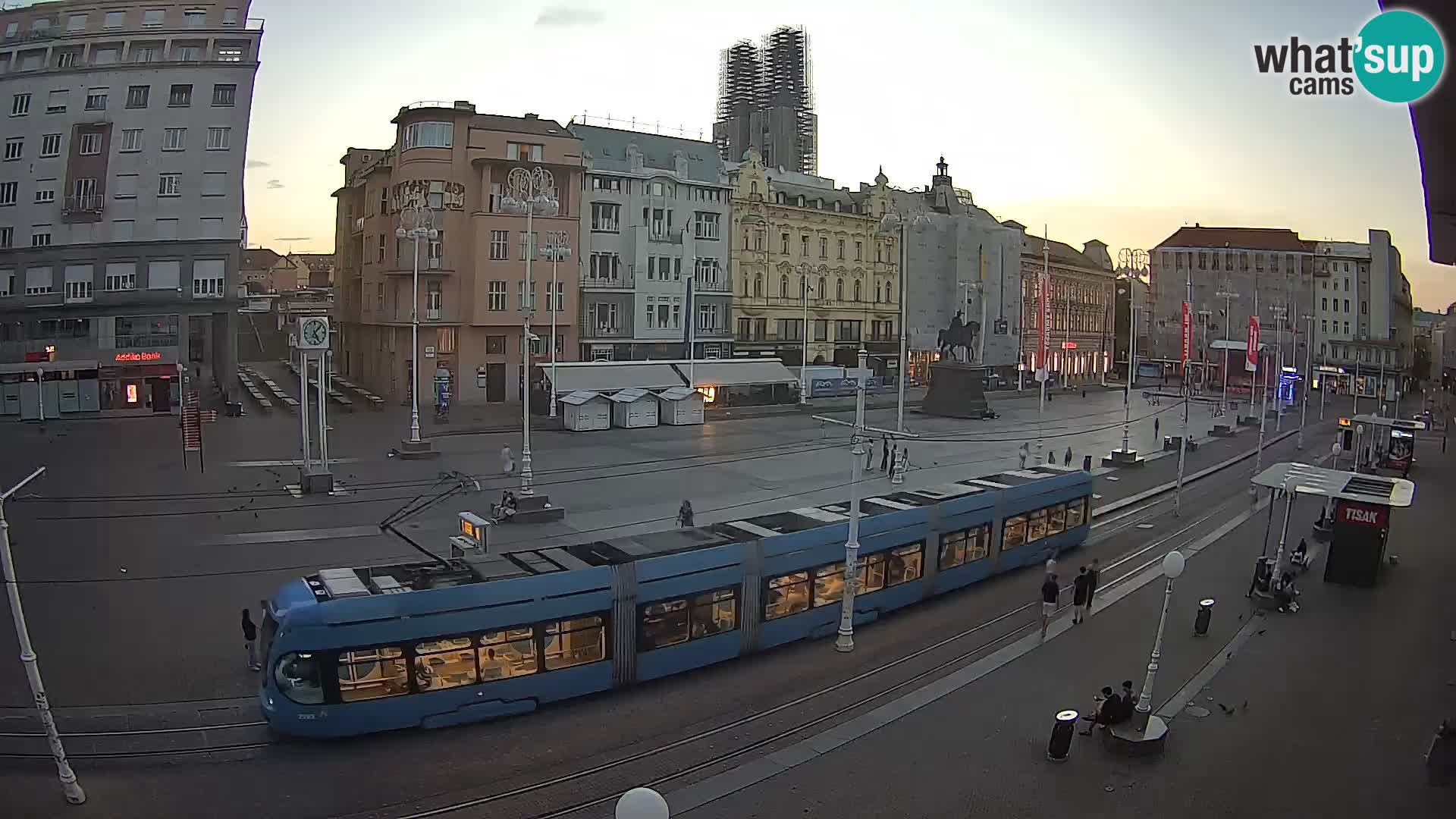 Live Cam Zagreb Ban Jelačić place | Croatie