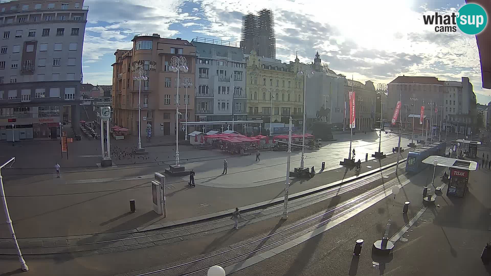 Webcam Zagreb Bana Jelačića square | Croatia