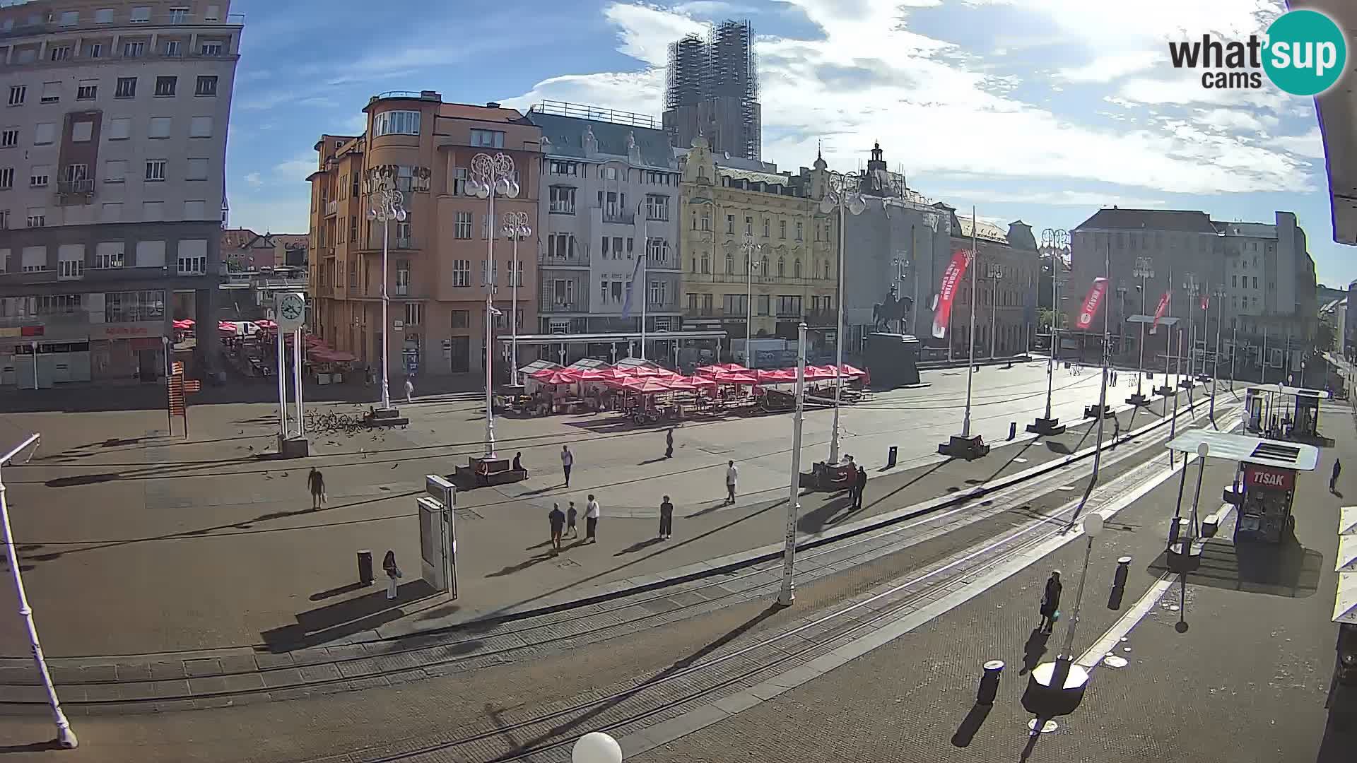 Webcam Zagreb Bana Jelačića square | Croatia