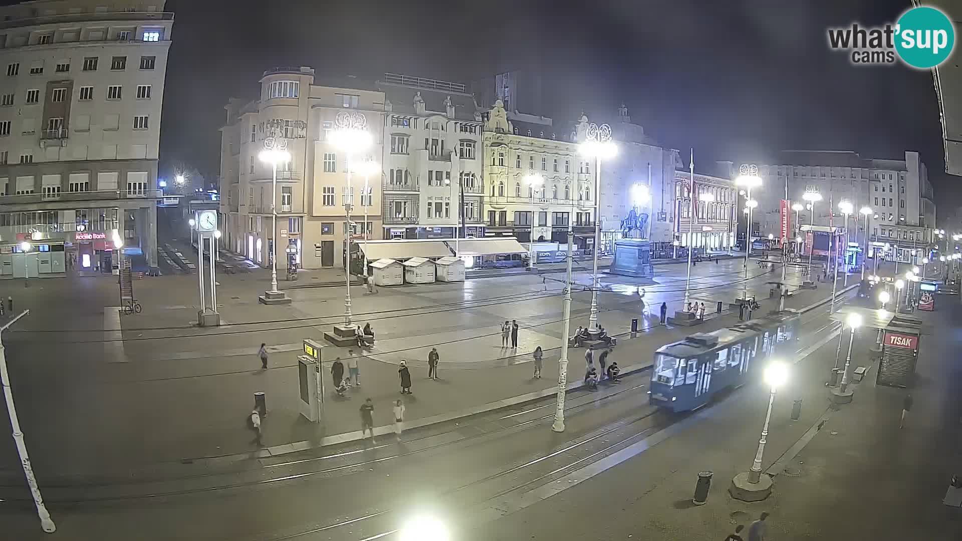 Webcam Zagreb Bana Jelačića square | Croatia