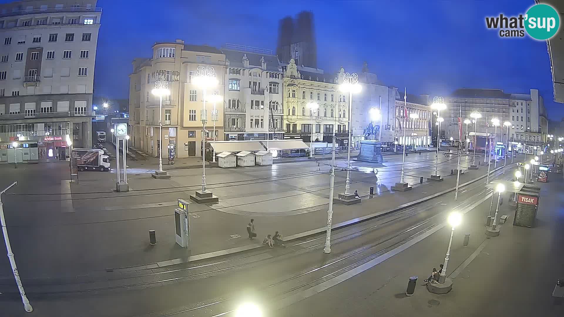 Webcam Zagabria Ban Jelacic piazza | Croazia