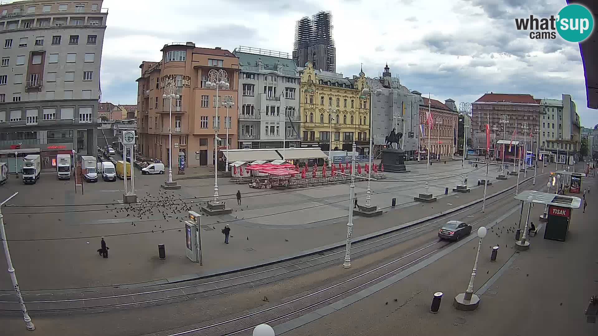 Webcam Zagabria Ban Jelacic piazza | Croazia