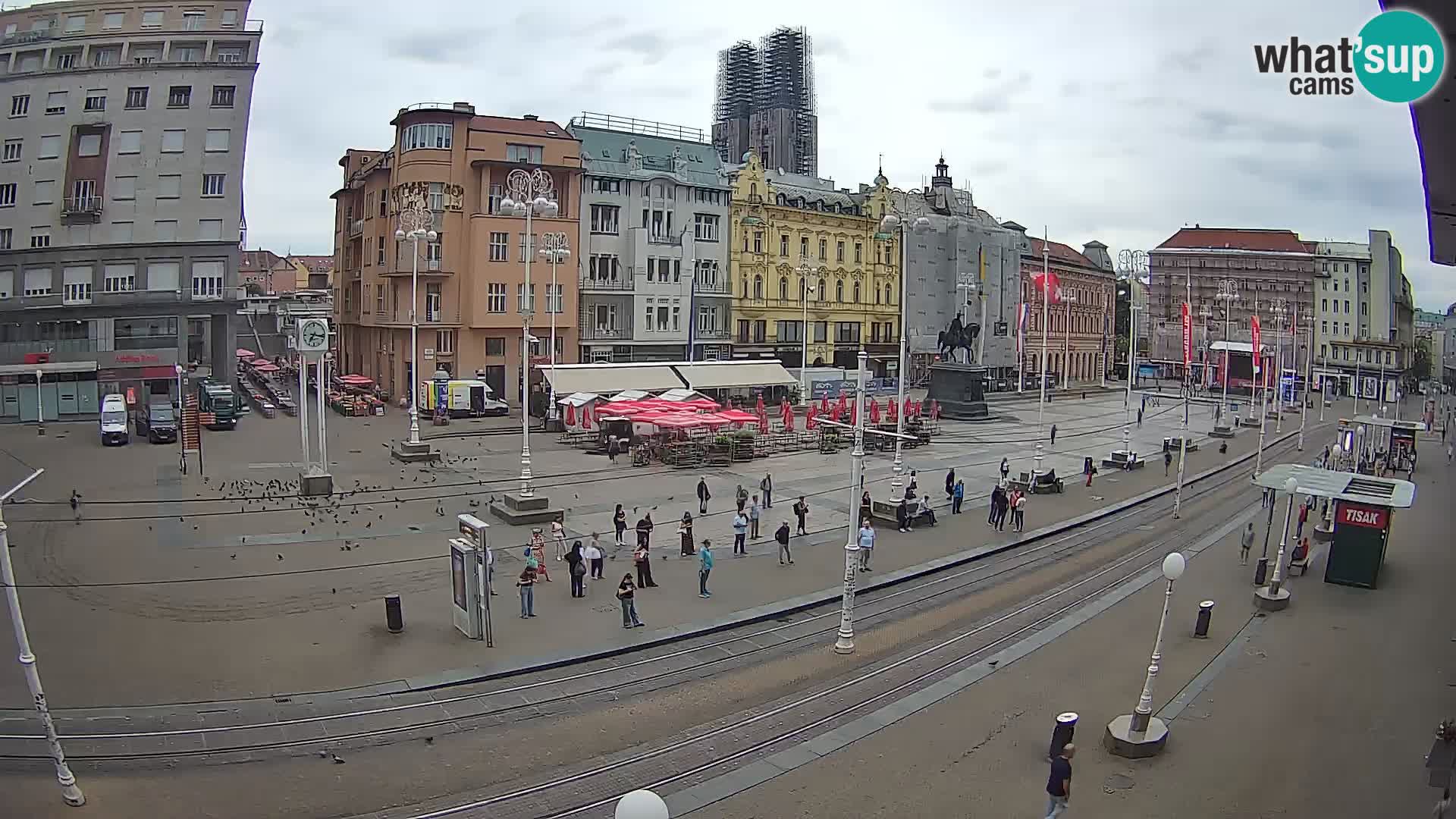 Webcam Zagabria Ban Jelacic piazza | Croazia