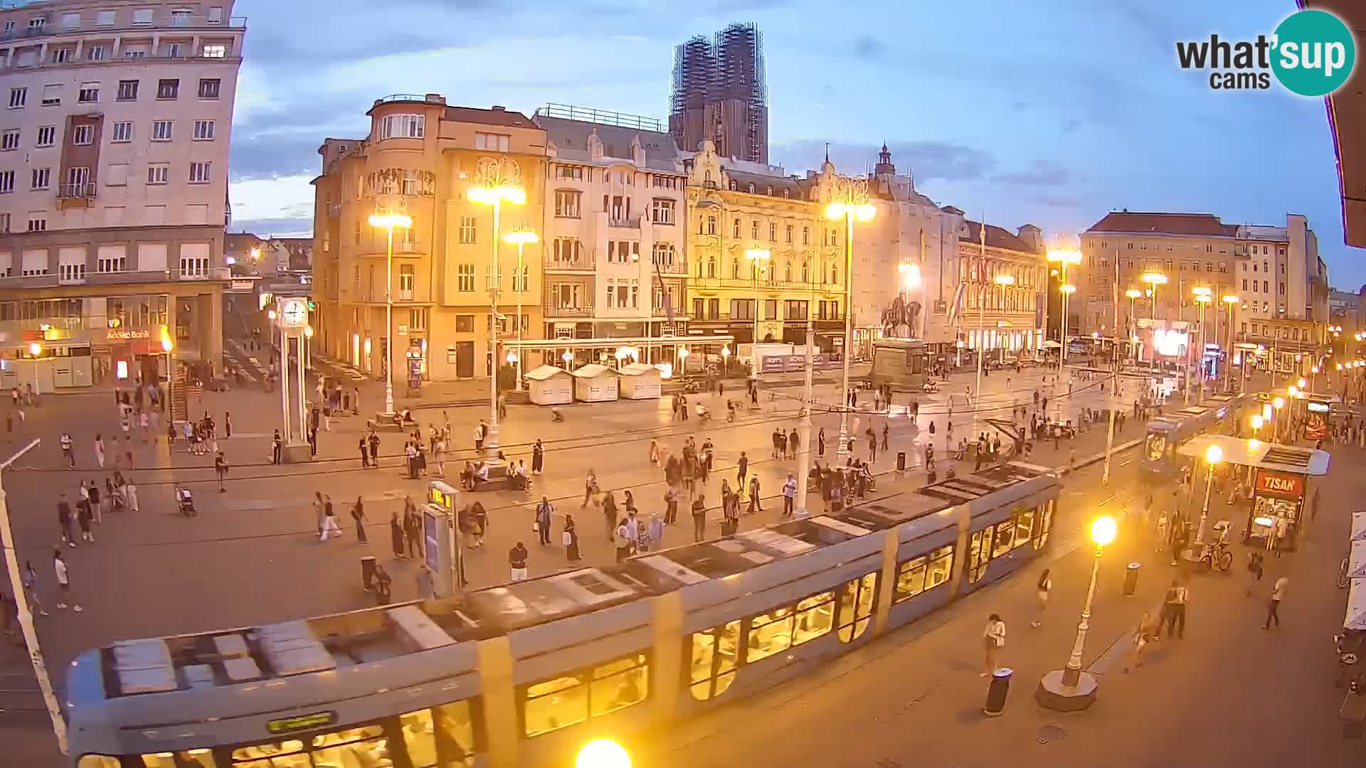 Webcam Zagreb Bana Jelačića square | Croatia