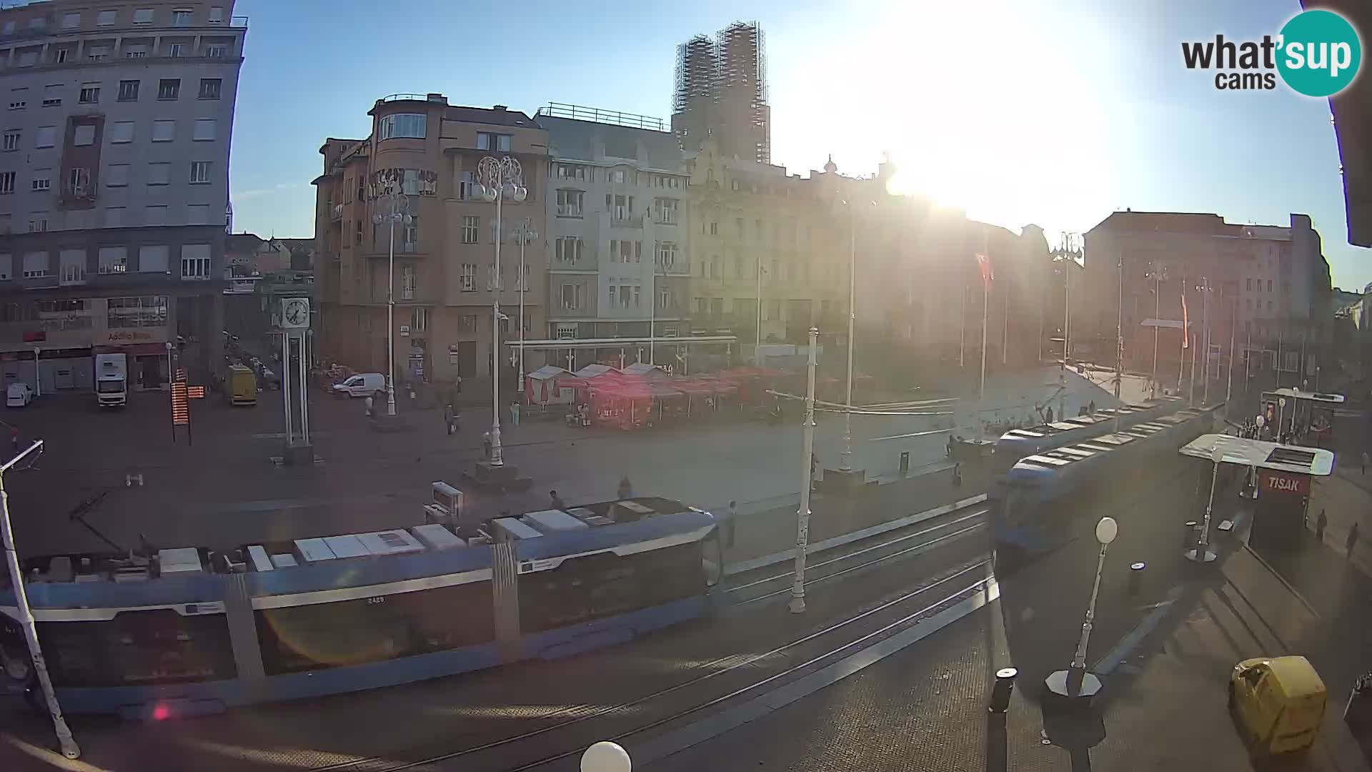 Webcam Zagreb Bana Jelačića square | Croatia