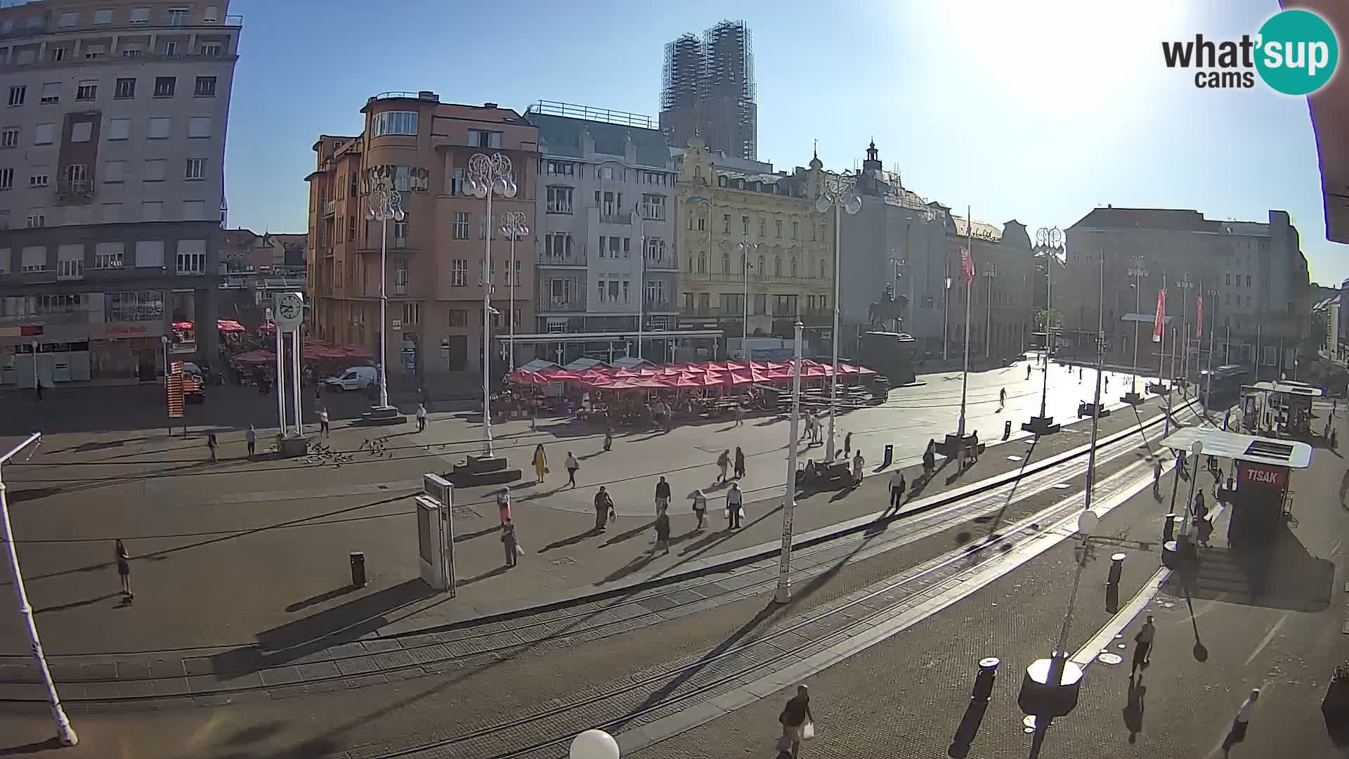 Webcam Zagreb Bana Jelačića square | Croatia