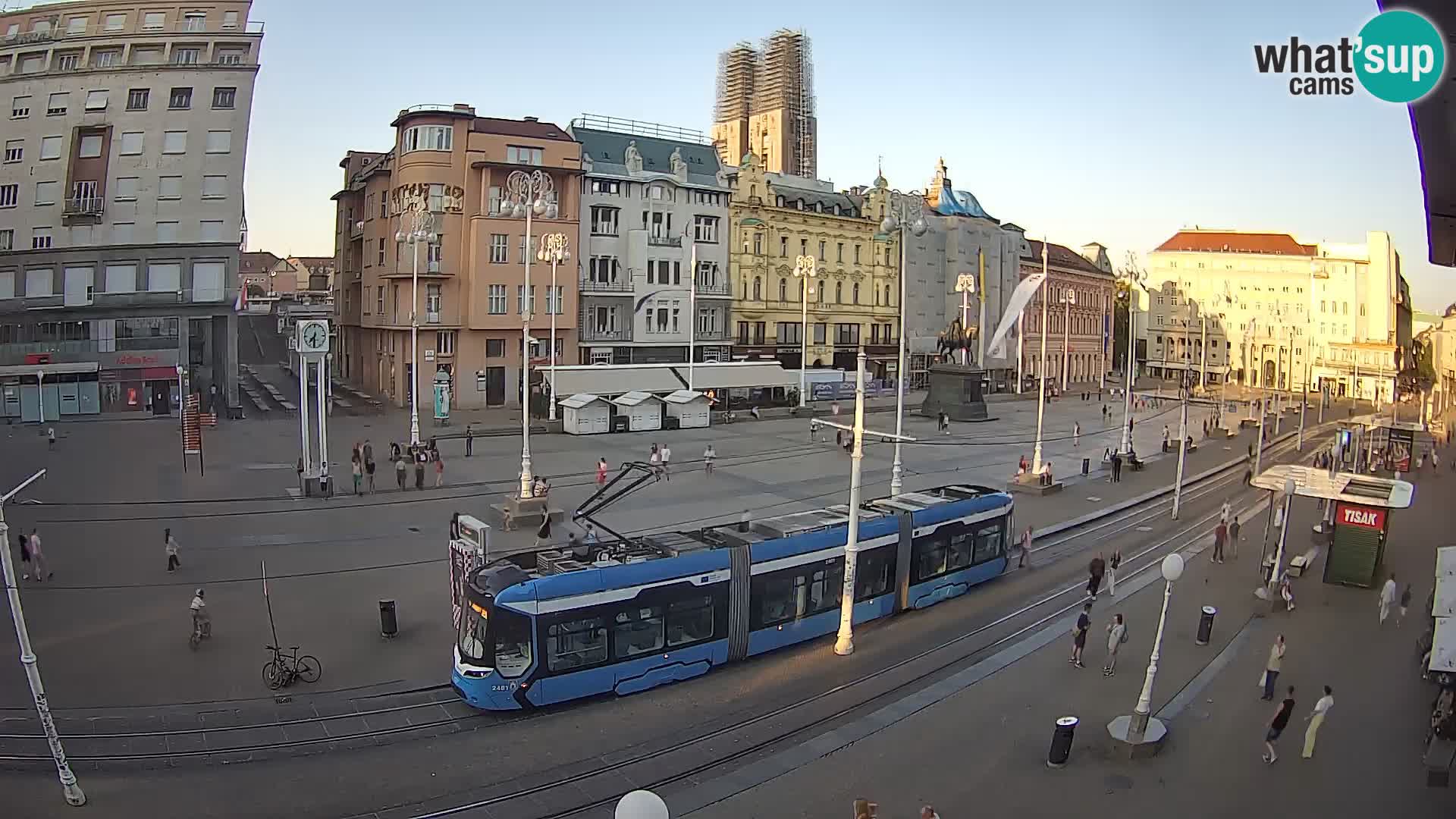 Webcam Zagreb Bana Jelačića square | Croatia