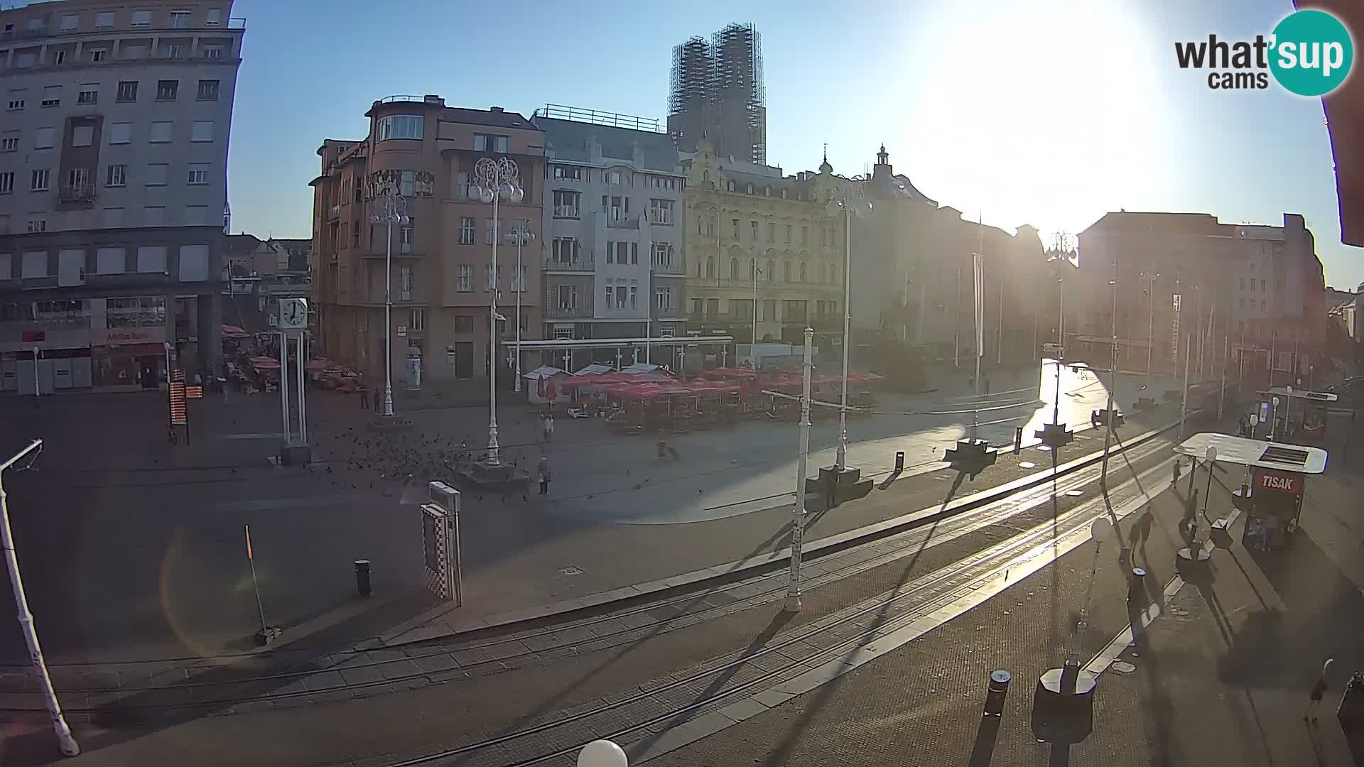 Zagreb webcam Ban Jelacica Platz | Kroatien