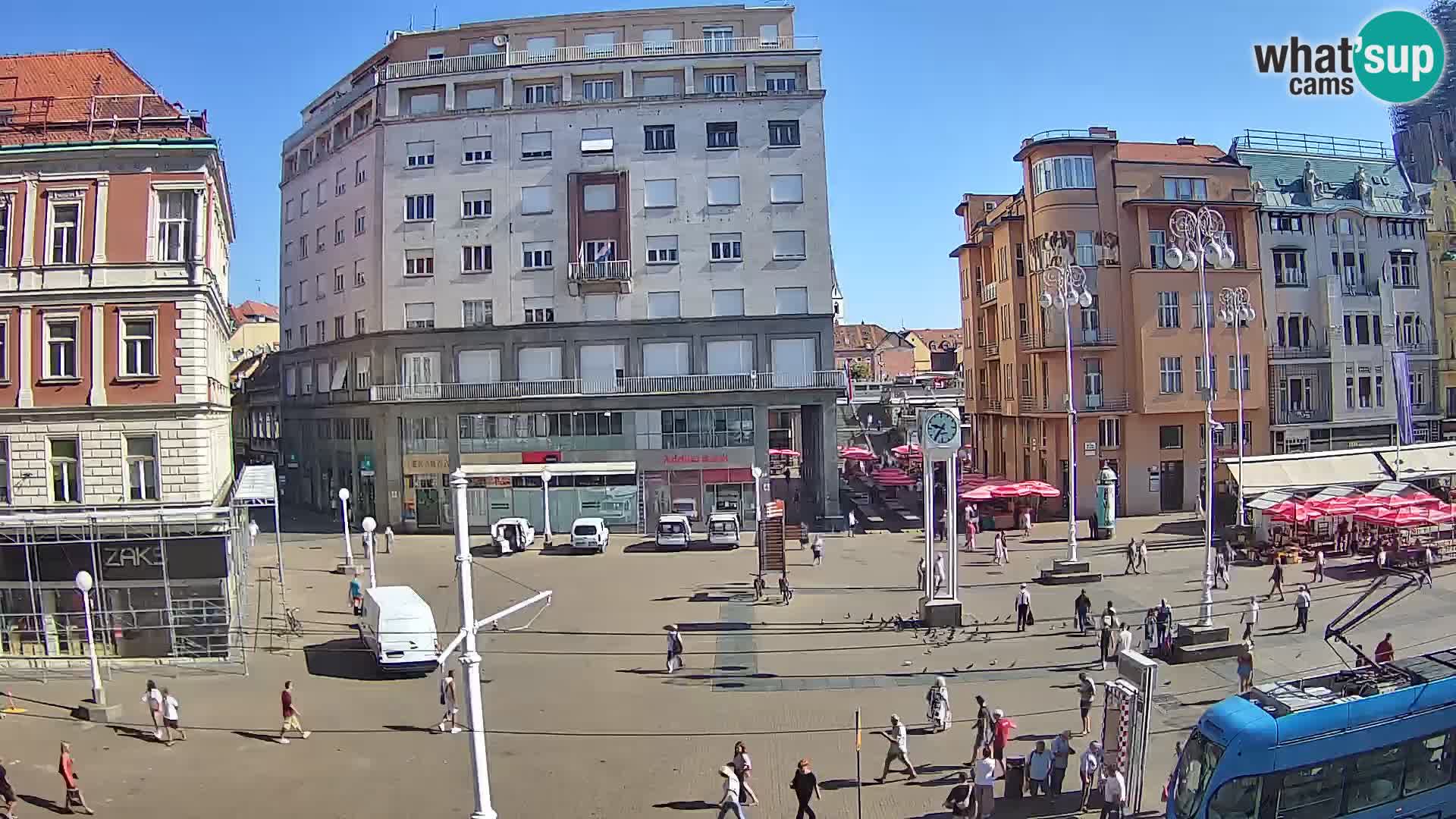 Webcam Zagabria Ban Jelacic piazza | Croazia