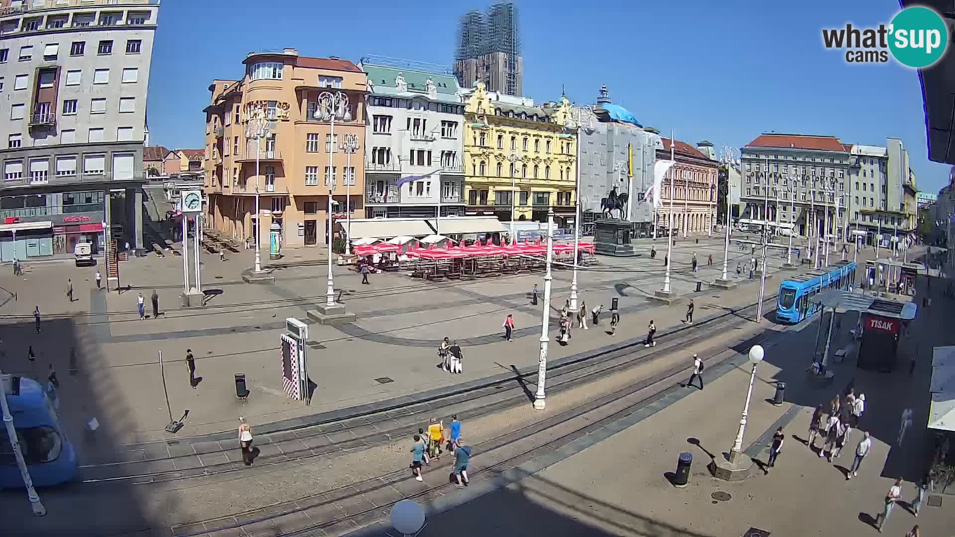 Live Cam Zagreb Ban Jelačić place | Croatie