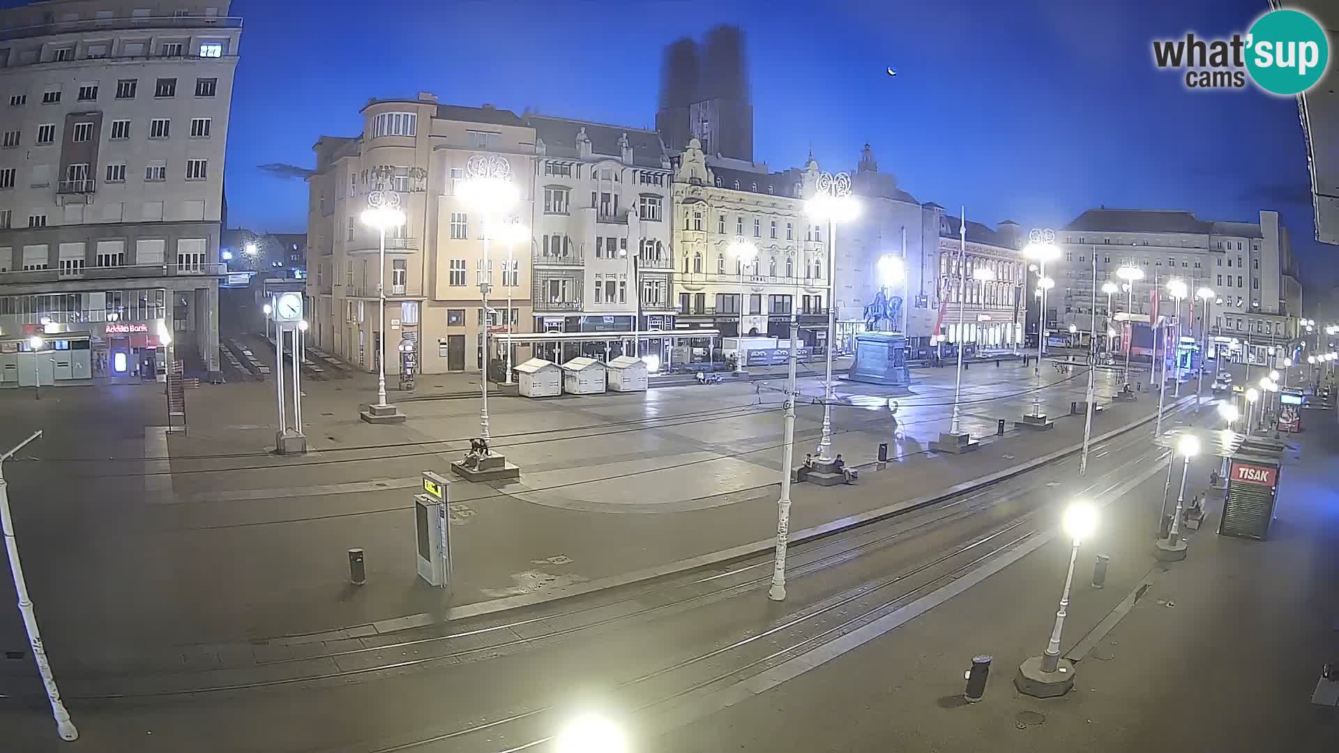 Webcam Zagreb Bana Jelačića square | Croatia