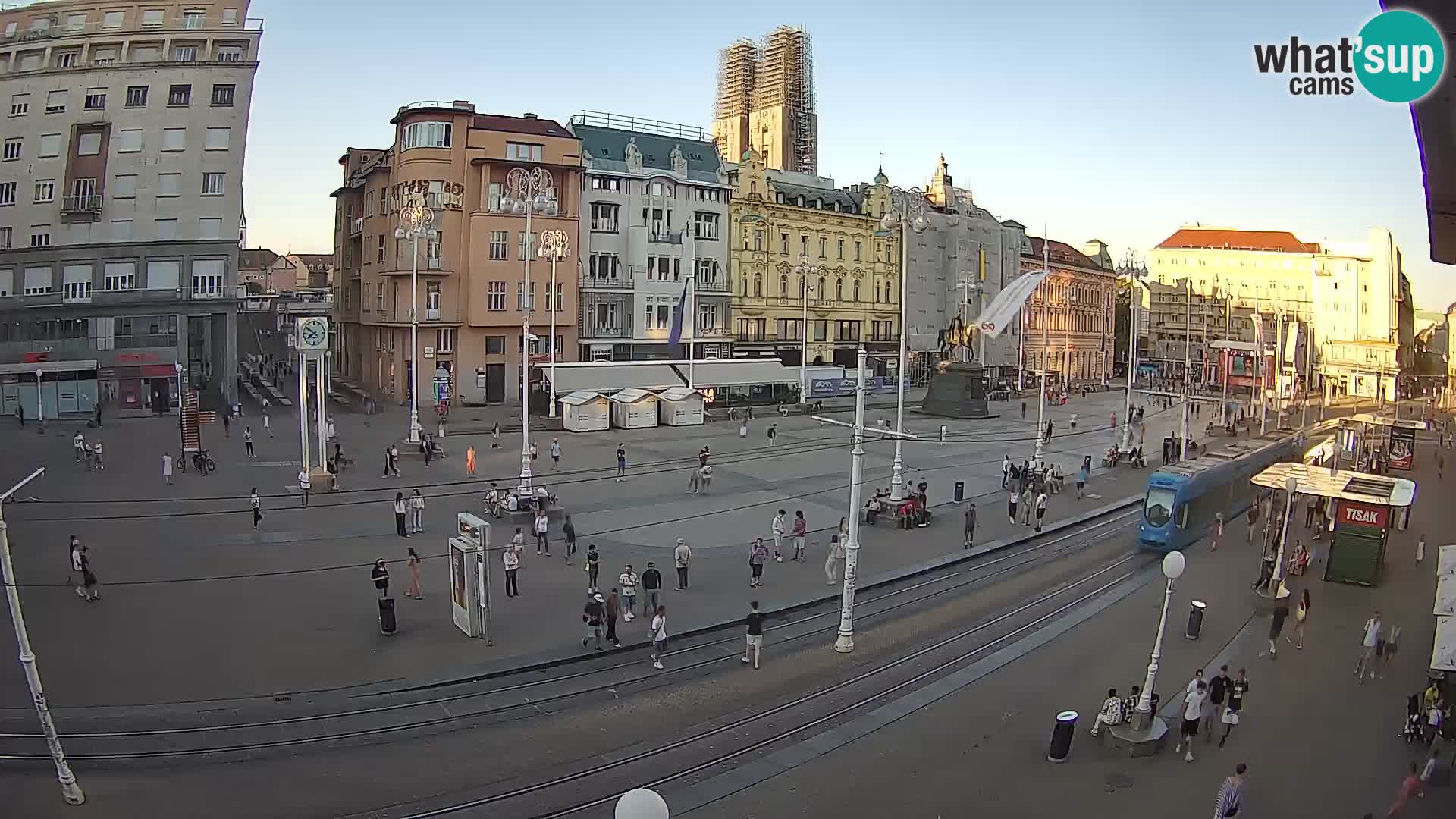Webcam Zagabria Ban Jelacic piazza | Croazia