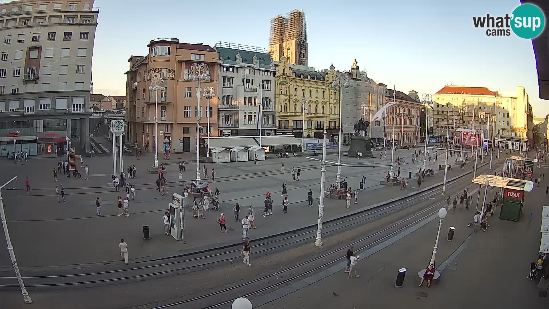 Webcam Zagabria Ban Jelacic piazza | Croazia