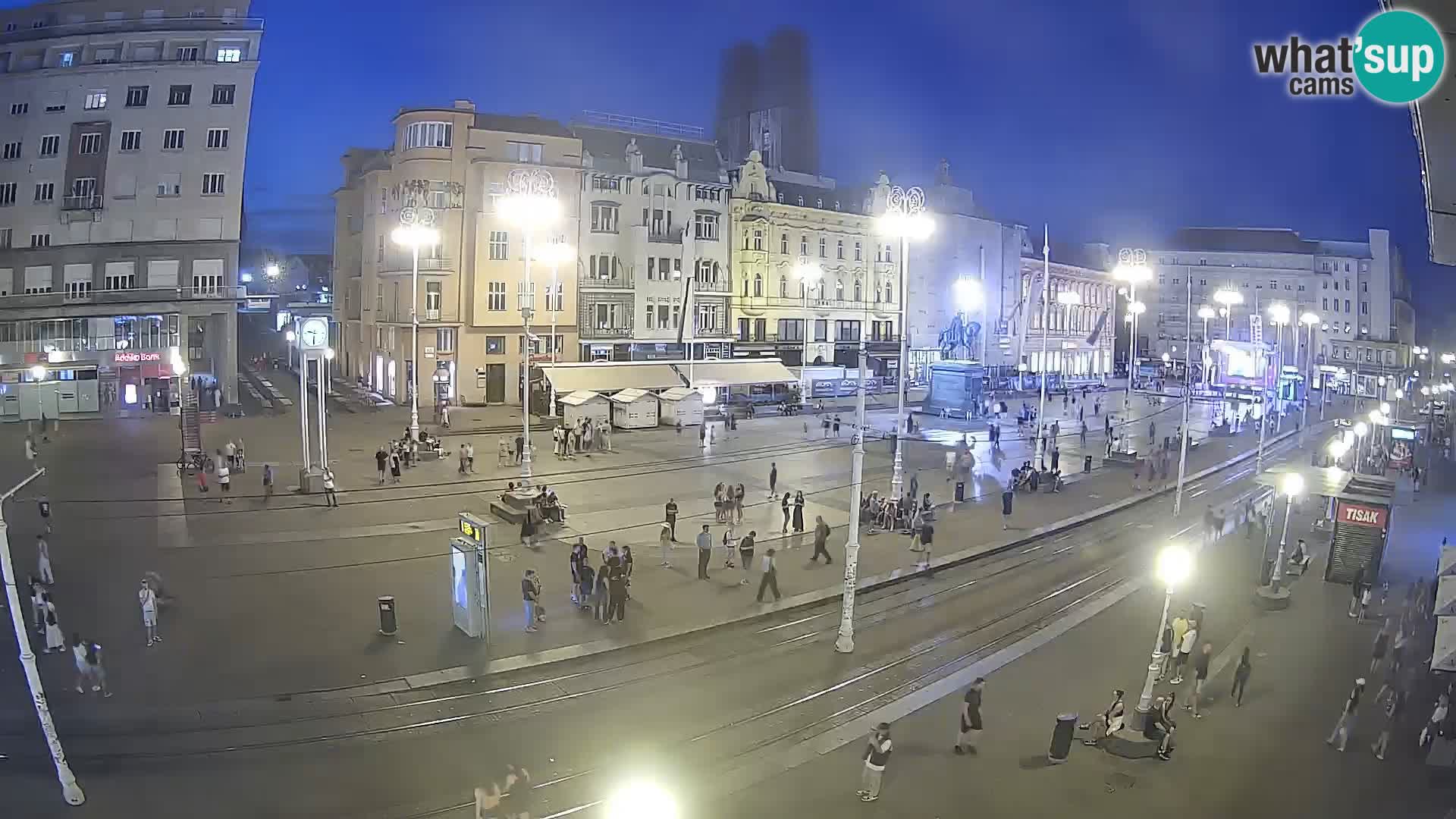 Zagreb webcam Ban Jelacica Platz | Kroatien
