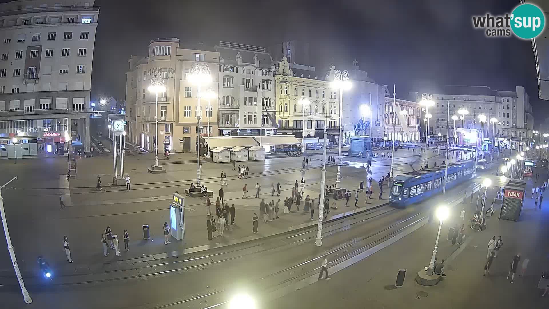 Zagreb webcam Ban Jelacica Platz | Kroatien
