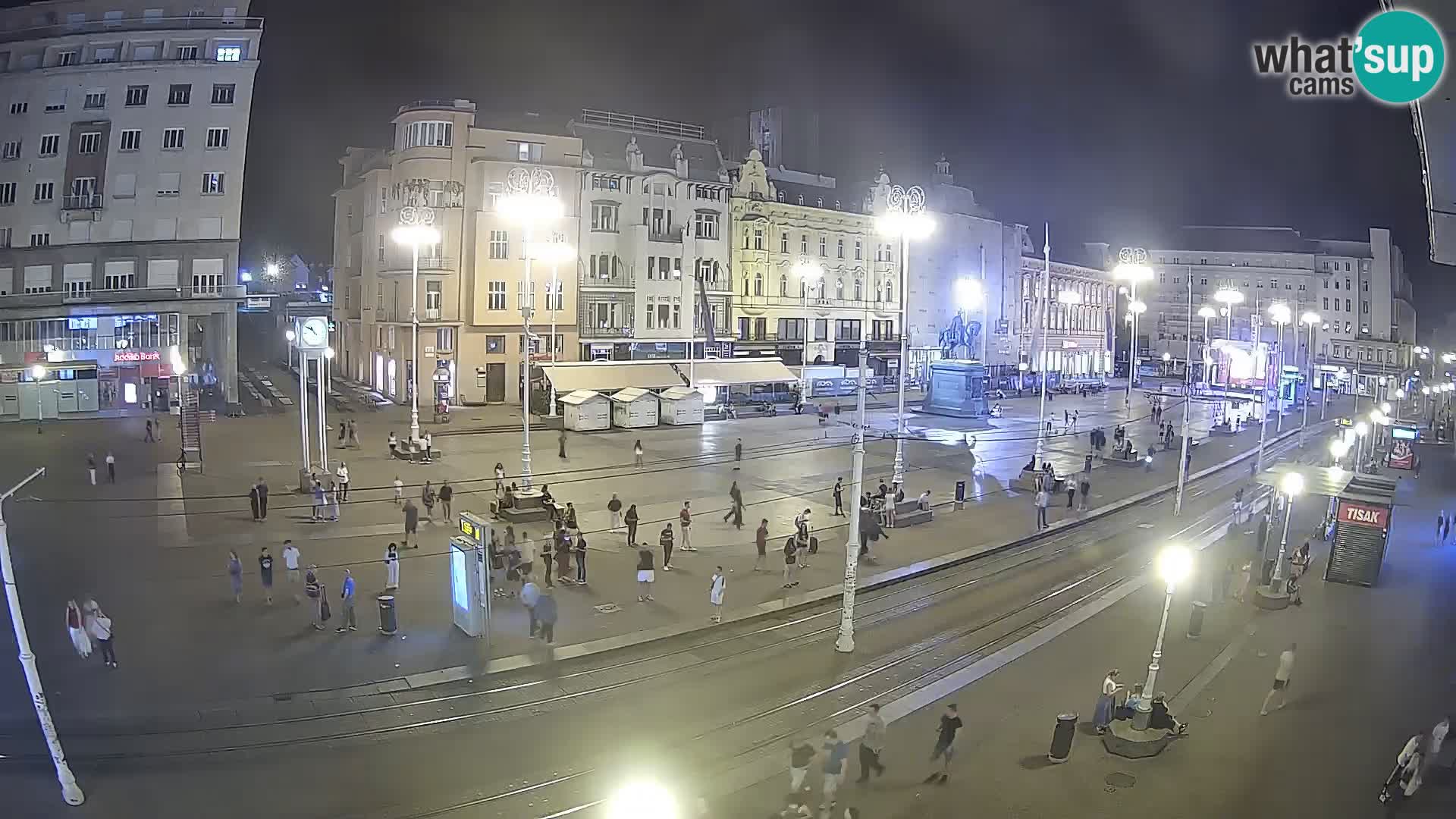 Zagreb webcam Ban Jelacica Platz | Kroatien