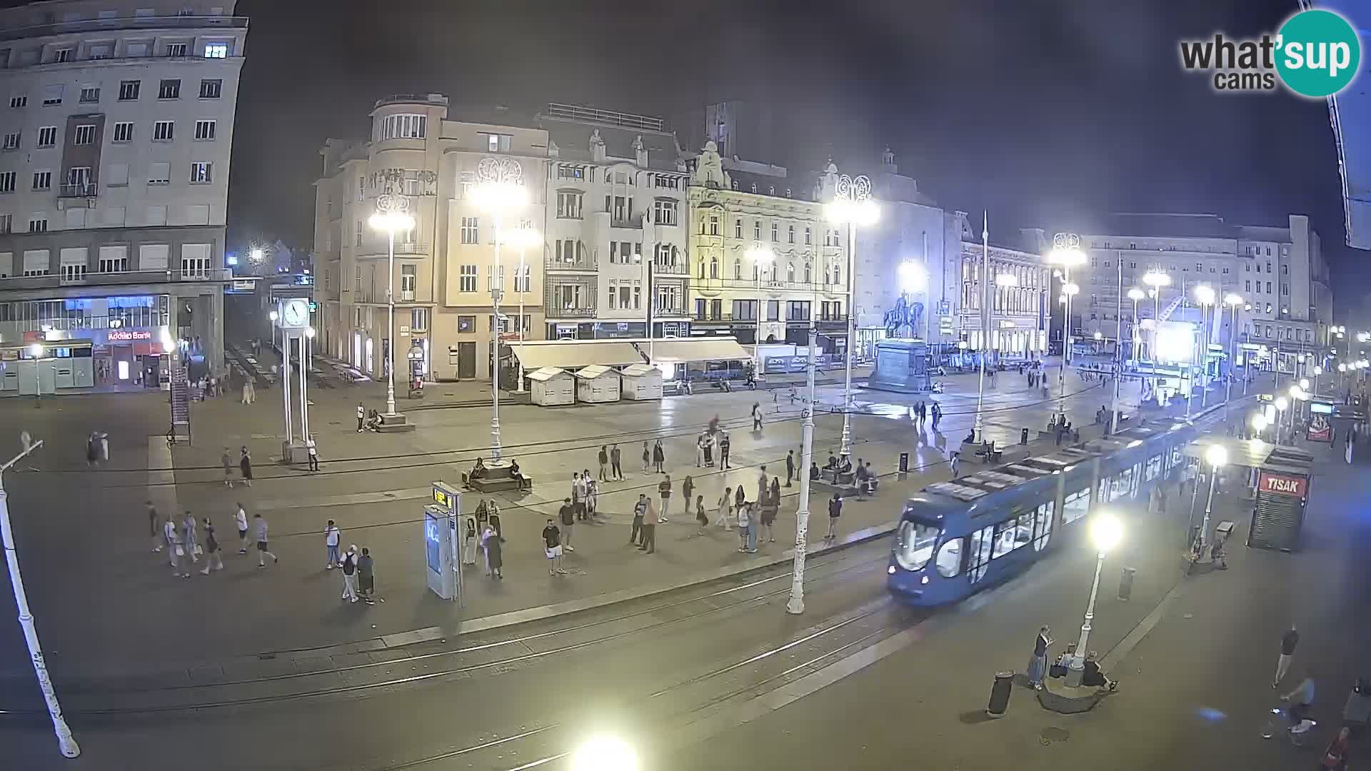 Zagreb webcam Ban Jelacica Platz | Kroatien
