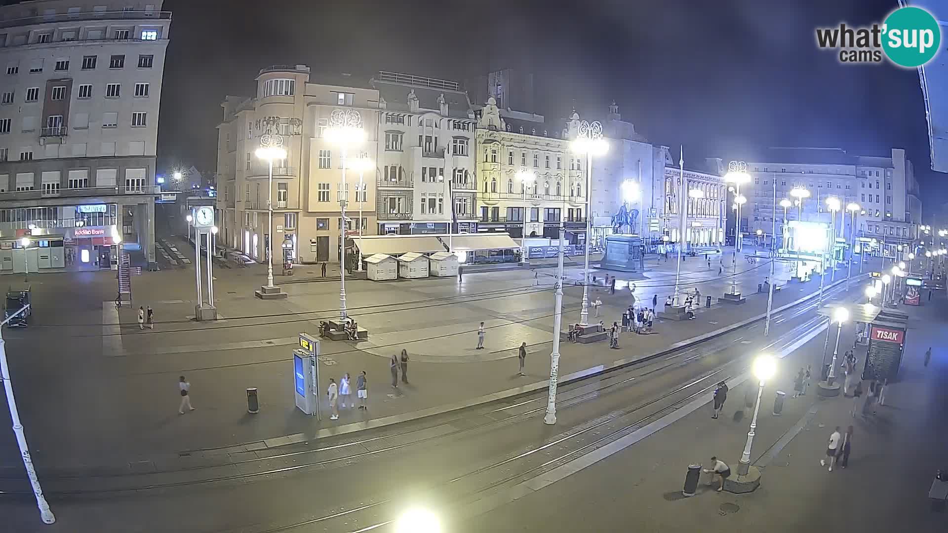 Zagreb webcam Ban Jelacica Platz | Kroatien
