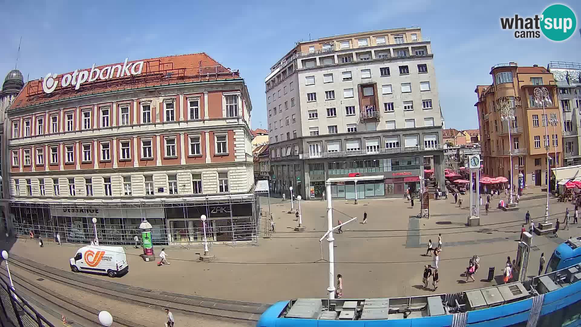 Zagreb webcam Ban Jelacica Platz | Kroatien
