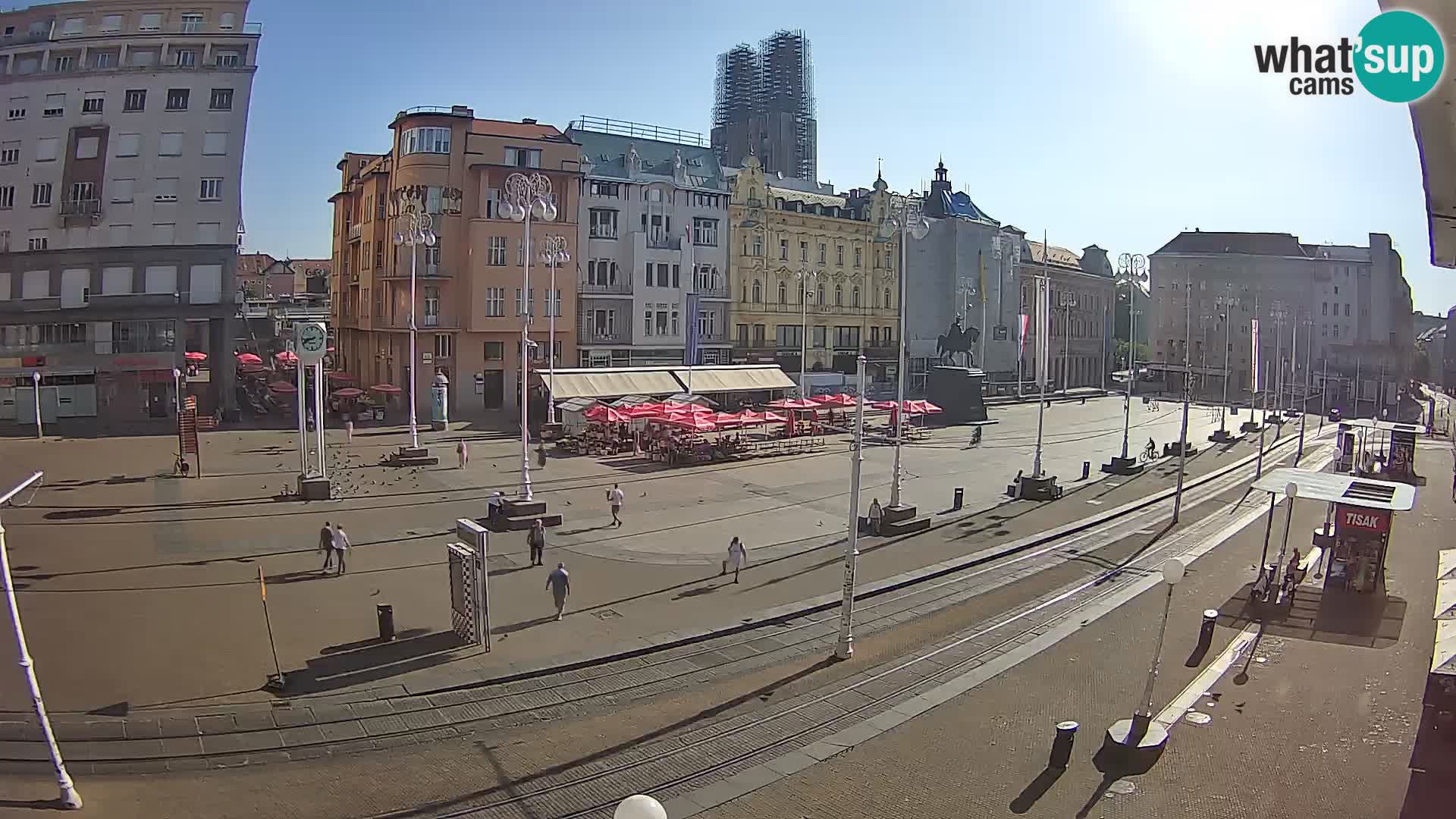 Zagreb webcam Ban Jelacica Platz | Kroatien