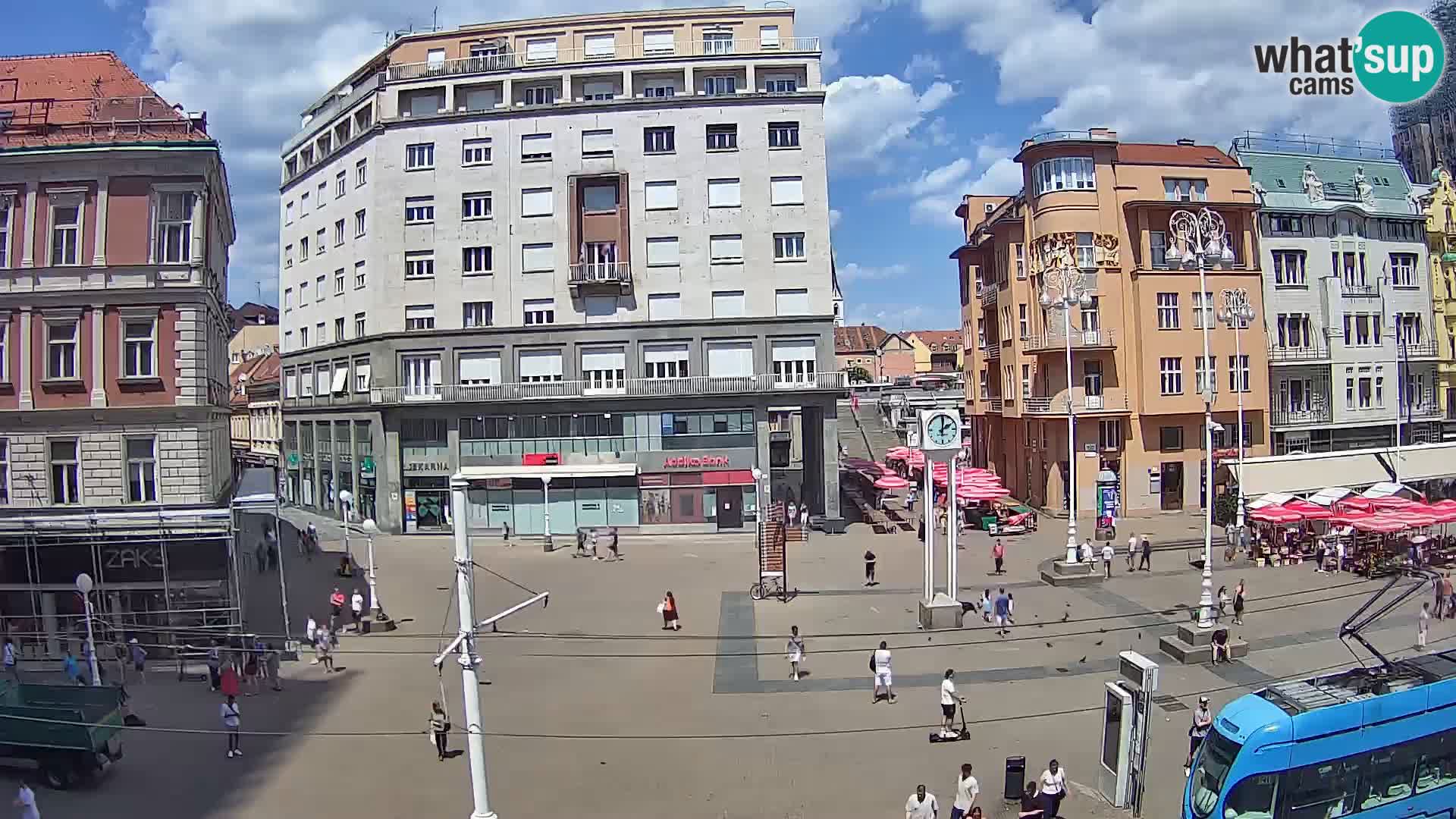 Zagreb live cam Bana Jelačića