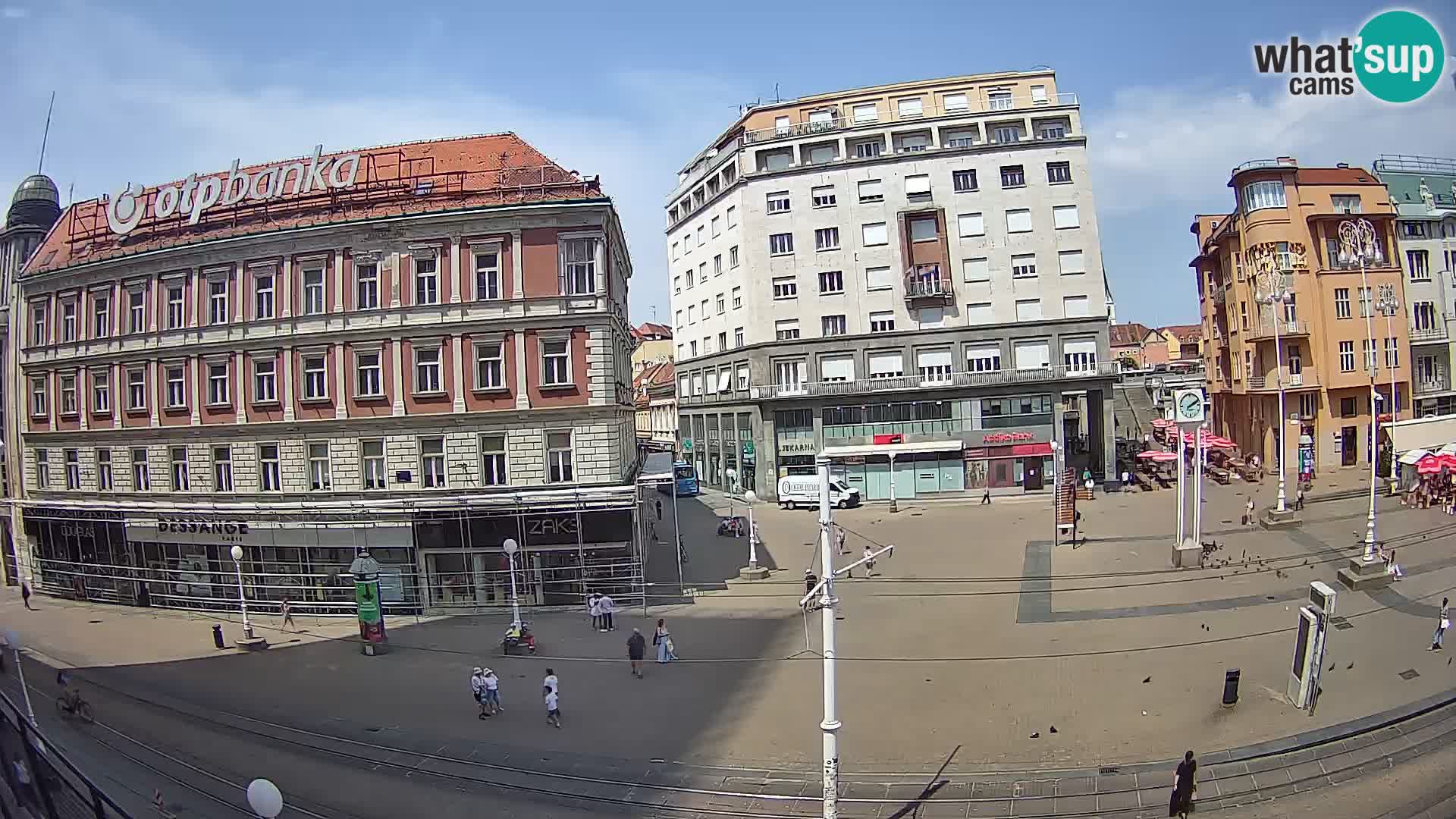 Zagreb webcam Ban Jelacica Platz | Kroatien