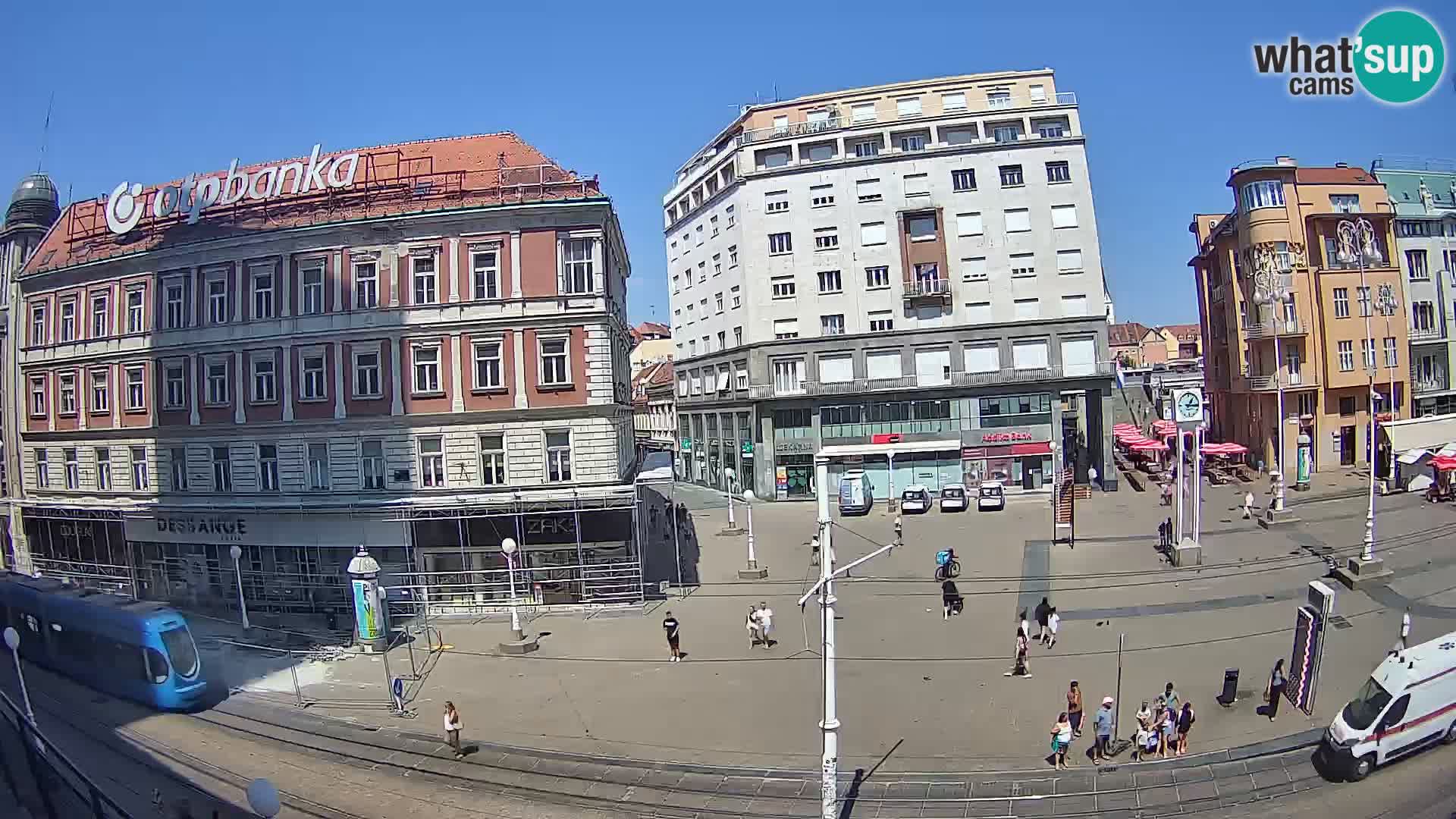 Webcam Zagabria Ban Jelacic piazza | Croazia