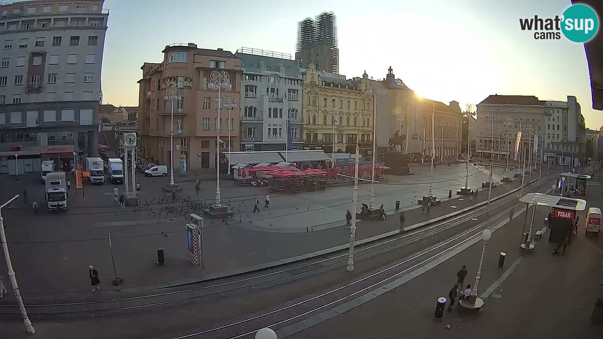 Webcam Zagreb Bana Jelačića square | Croatia