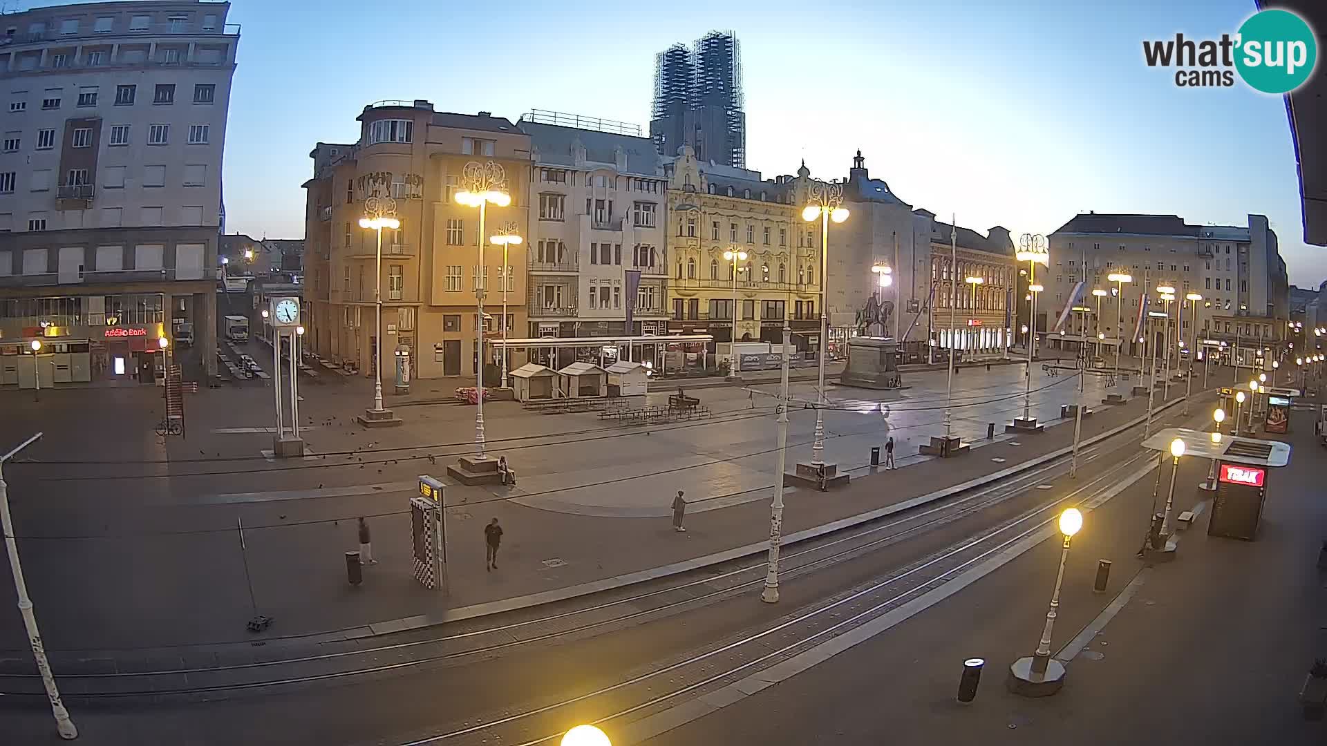 Webcam Zagabria Ban Jelacic piazza | Croazia